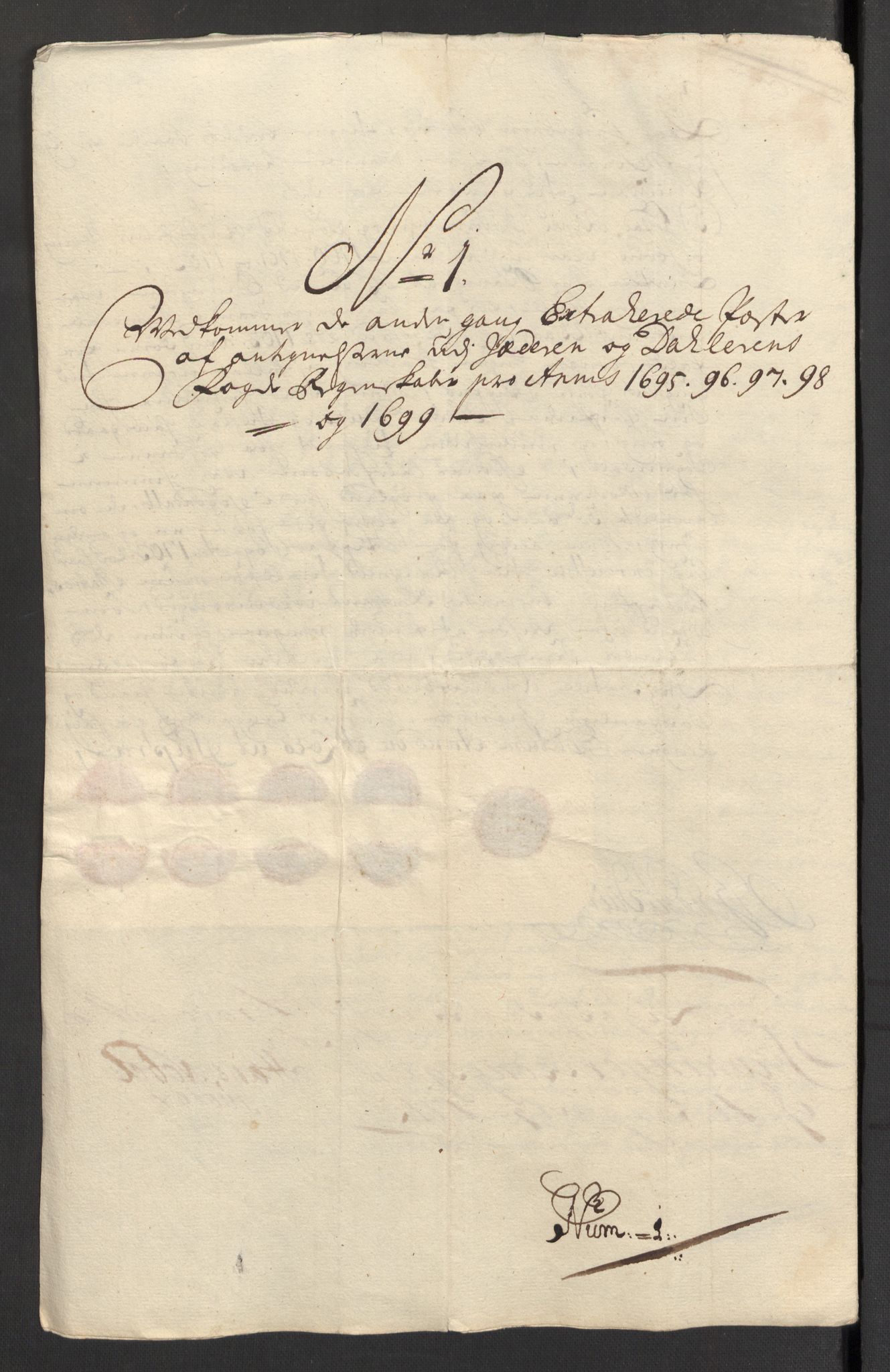 Rentekammeret inntil 1814, Reviderte regnskaper, Fogderegnskap, AV/RA-EA-4092/R46/L2730: Fogderegnskap Jæren og Dalane, 1699, s. 299