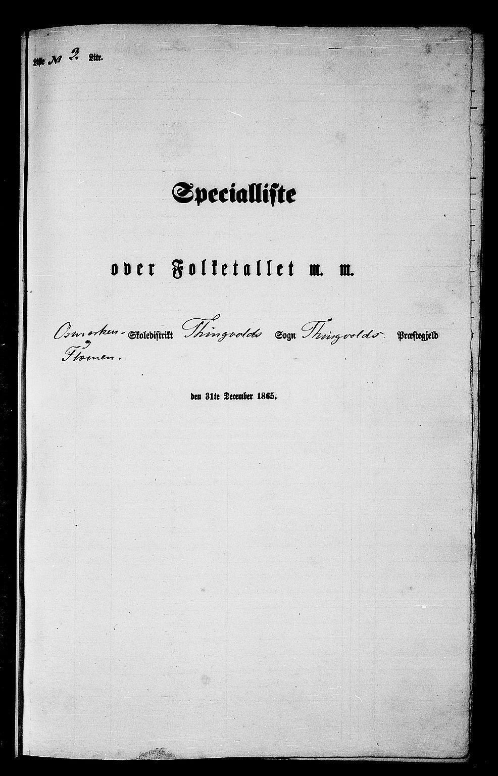 RA, Folketelling 1865 for 1560P Tingvoll prestegjeld, 1865, s. 39