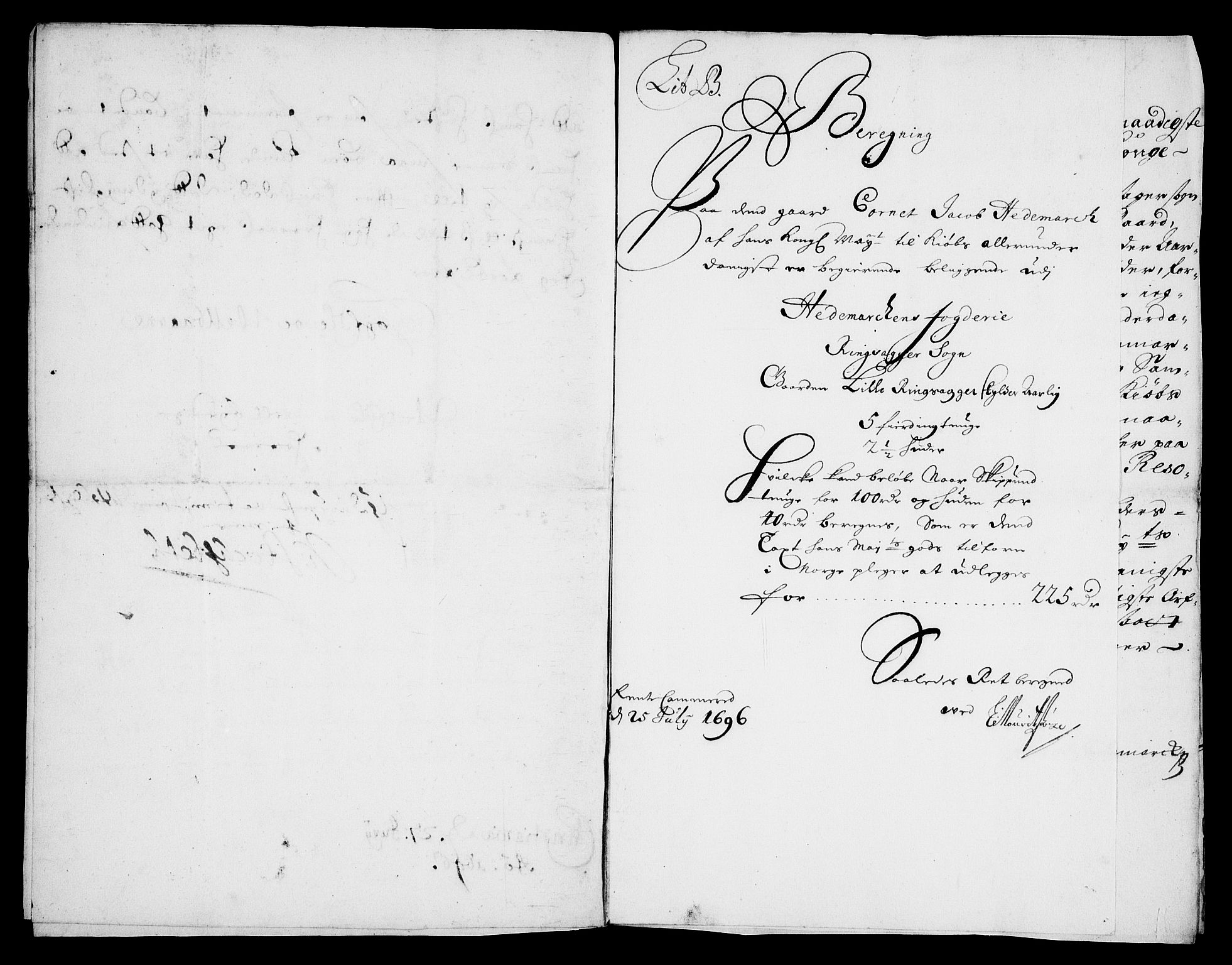 Rentekammeret inntil 1814, Realistisk ordnet avdeling, RA/EA-4070/On/L0013: [Jj 14]: Forskjellige dokumenter om krongodset i Norge, 1672-1722, s. 269