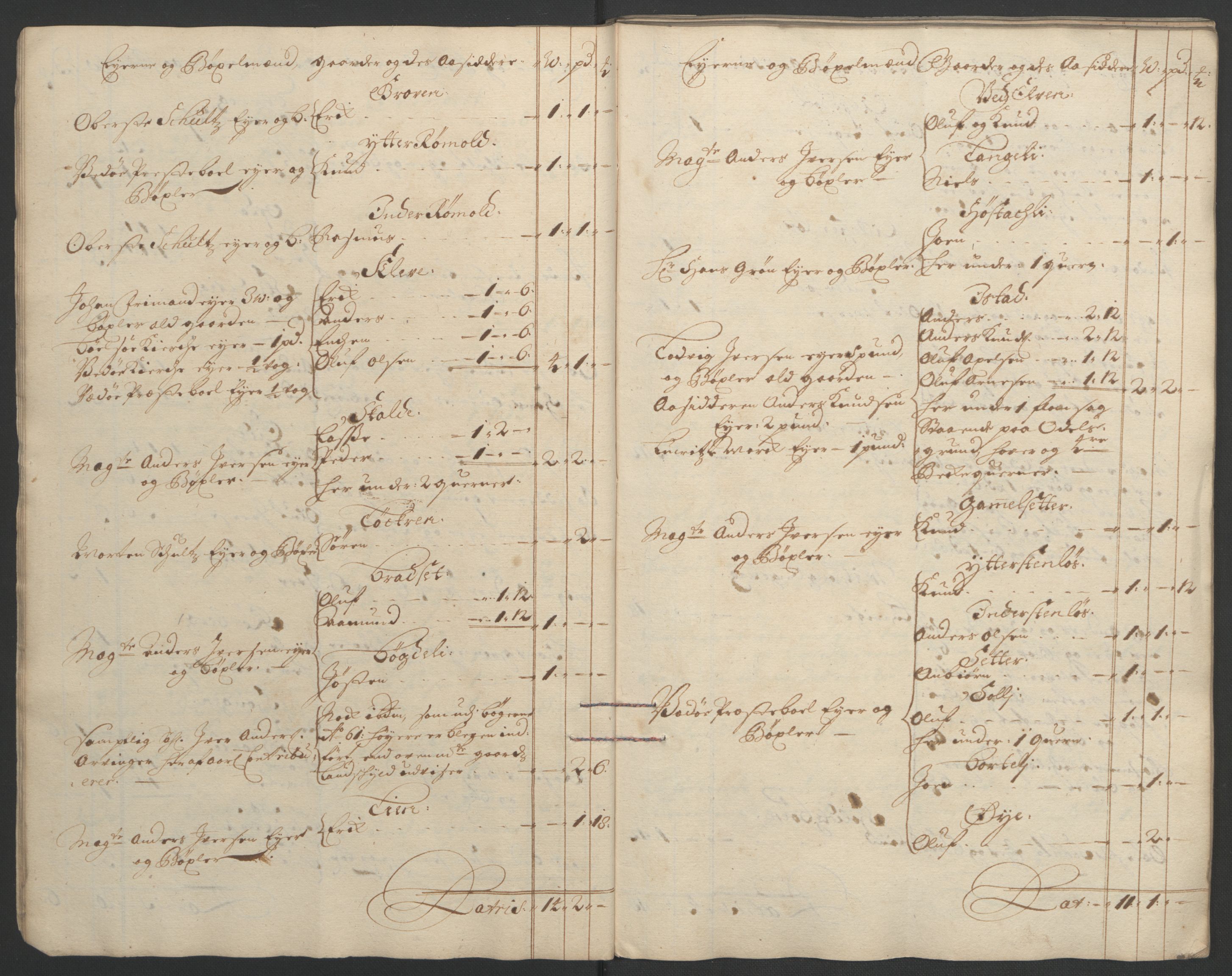 Rentekammeret inntil 1814, Reviderte regnskaper, Fogderegnskap, AV/RA-EA-4092/R55/L3652: Fogderegnskap Romsdal, 1695-1696, s. 169