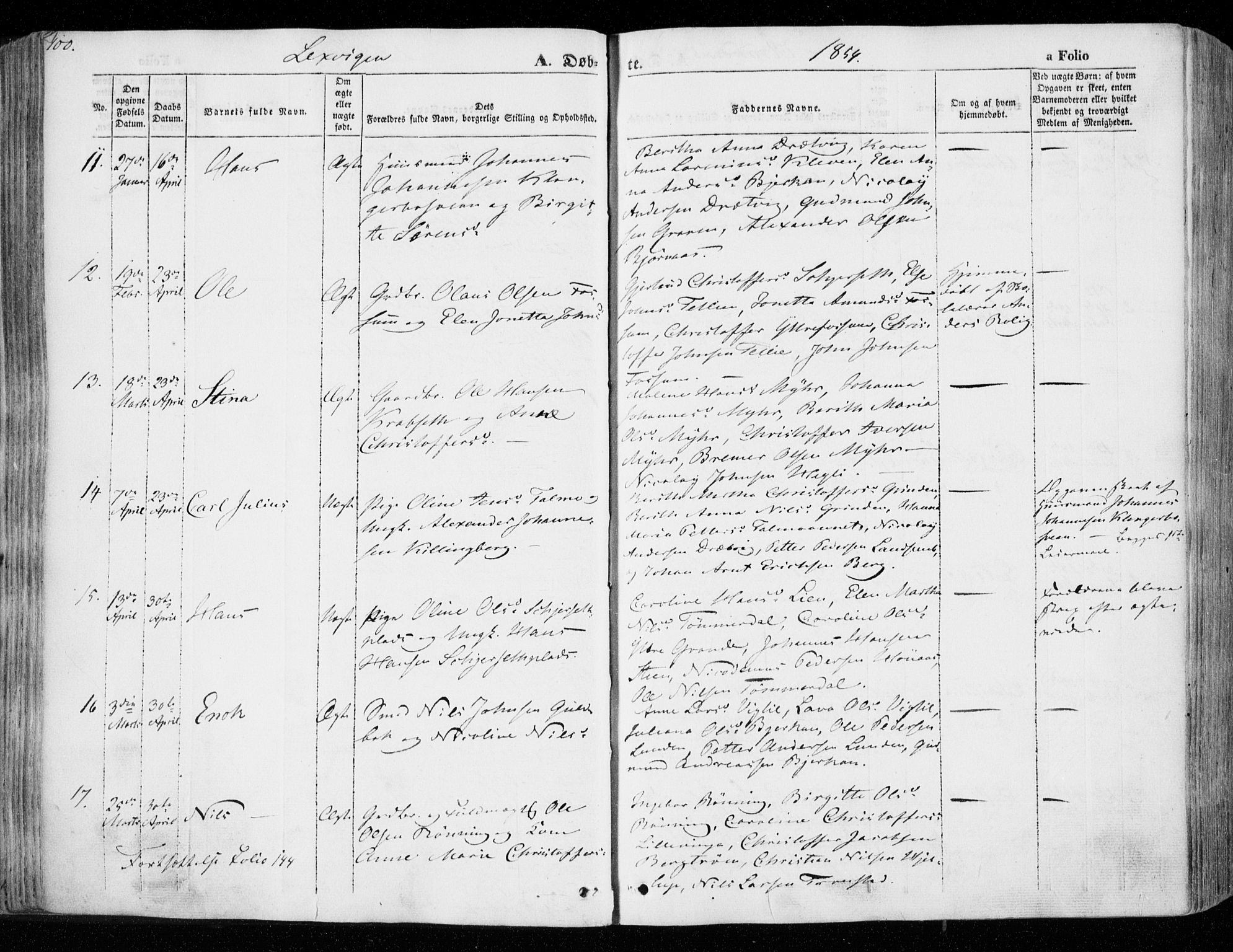Ministerialprotokoller, klokkerbøker og fødselsregistre - Nord-Trøndelag, SAT/A-1458/701/L0007: Ministerialbok nr. 701A07 /1, 1842-1854, s. 100