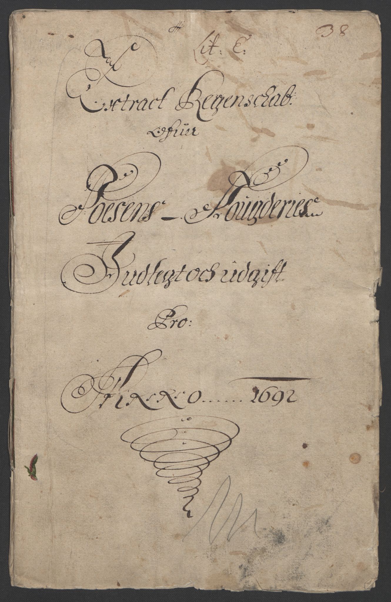 Rentekammeret inntil 1814, Reviderte regnskaper, Fogderegnskap, RA/EA-4092/R57/L3849: Fogderegnskap Fosen, 1692-1693, s. 3