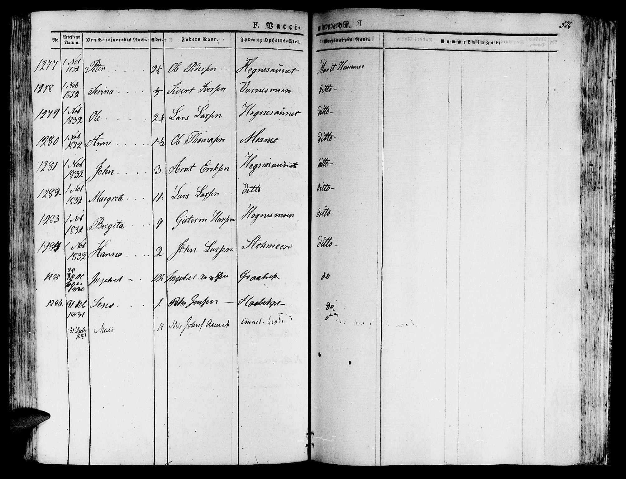 Ministerialprotokoller, klokkerbøker og fødselsregistre - Nord-Trøndelag, AV/SAT-A-1458/709/L0070: Ministerialbok nr. 709A10, 1820-1832, s. 526