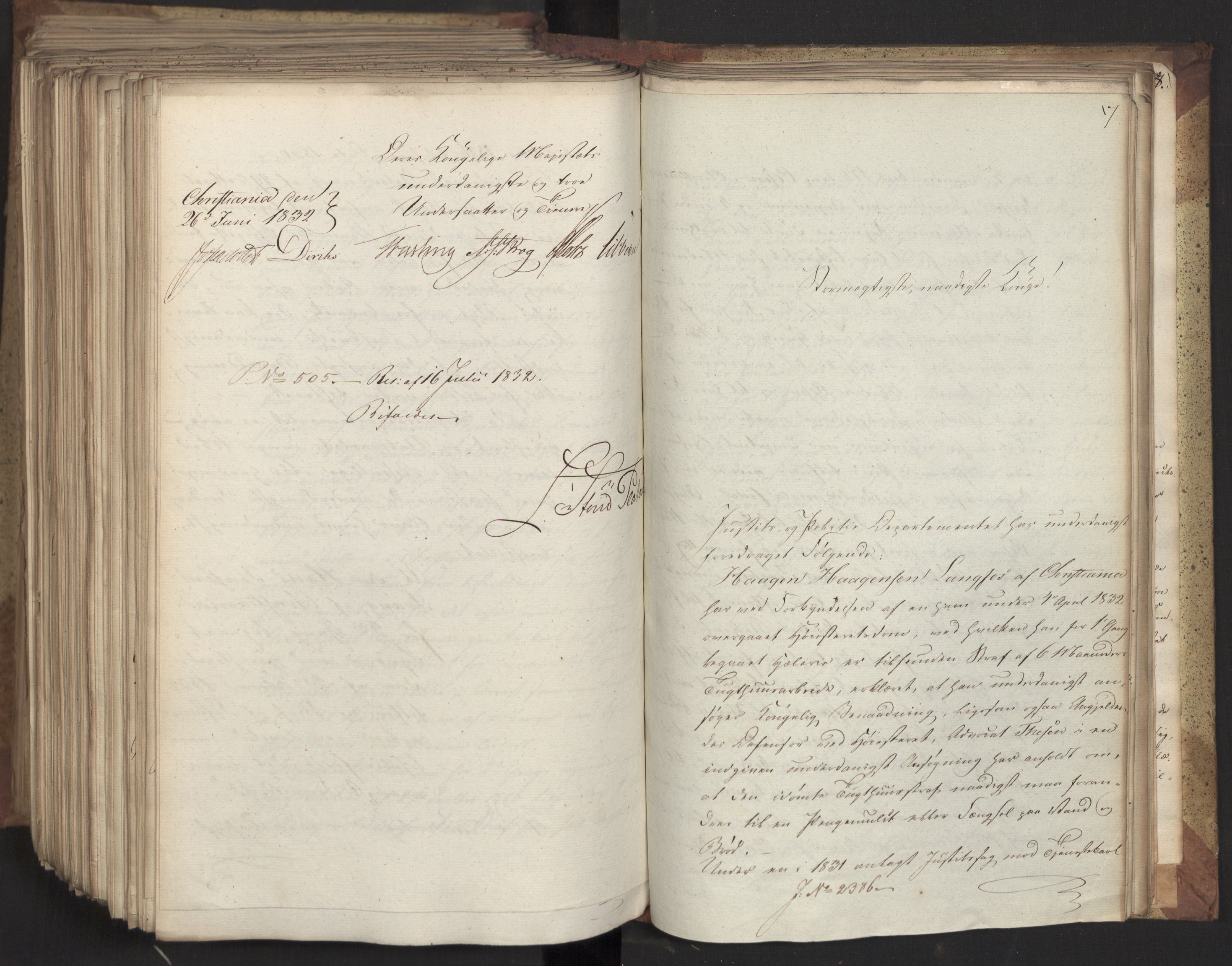 Statsrådsavdelingen i Stockholm, AV/RA-S-1003/D/Da/L0078: Regjeringsinnstillinger nr. 2260-2399, 1832, s. 473