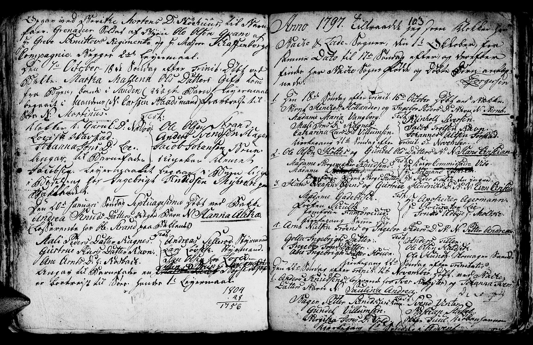 Ministerialprotokoller, klokkerbøker og fødselsregistre - Sør-Trøndelag, SAT/A-1456/604/L0218: Klokkerbok nr. 604C01, 1754-1819, s. 103