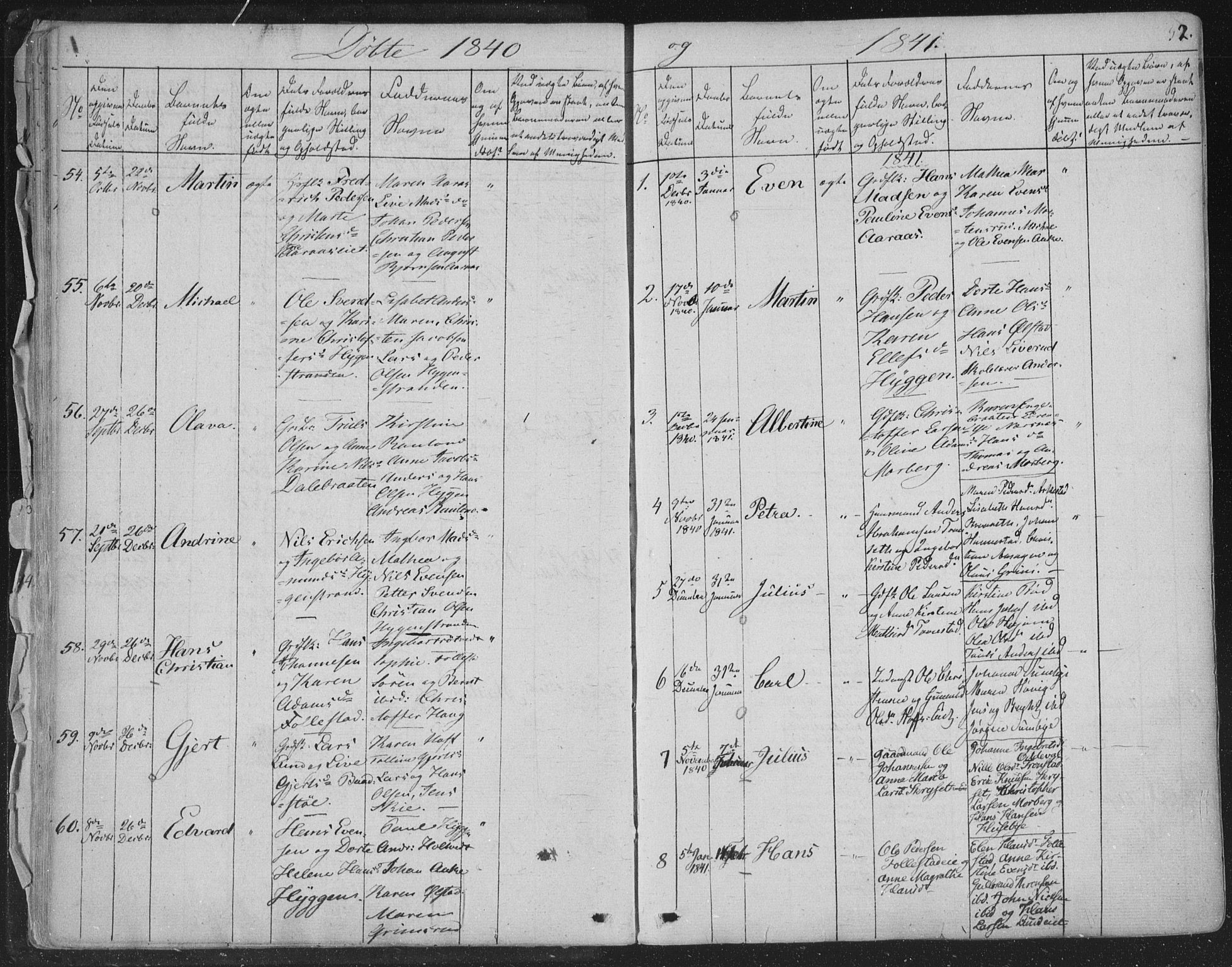 Røyken kirkebøker, SAKO/A-241/F/Fa/L0005: Ministerialbok nr. 5, 1833-1856, s. 32