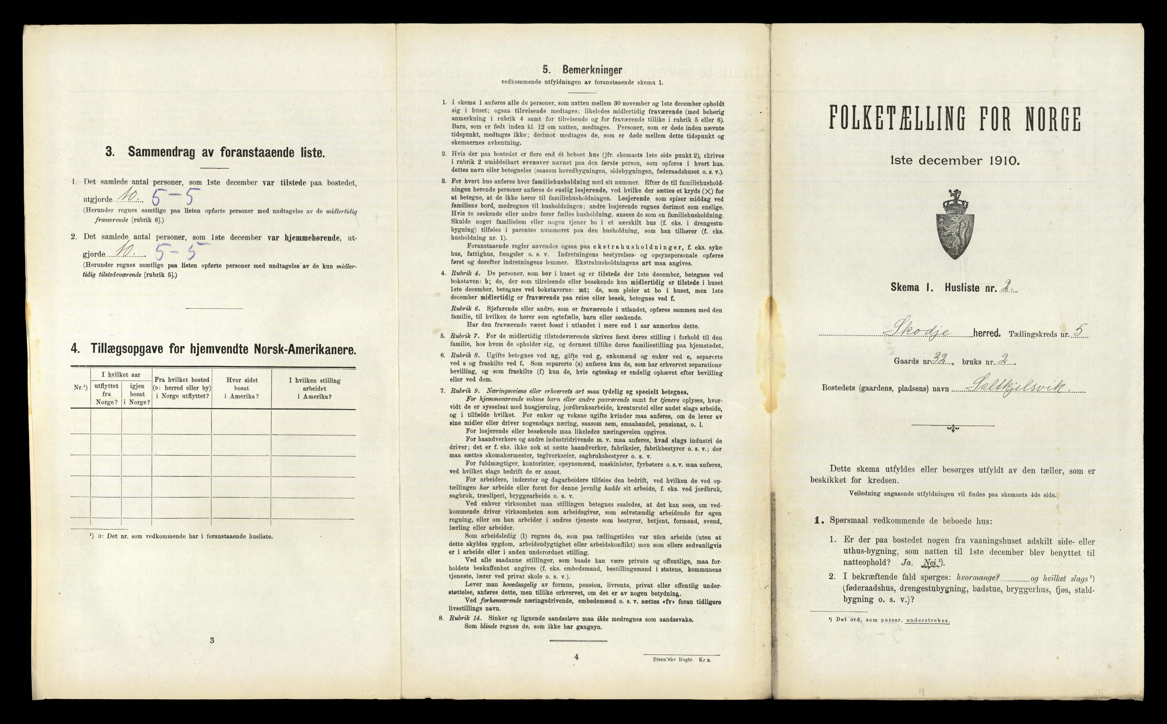 RA, Folketelling 1910 for 1529 Skodje herred, 1910, s. 211