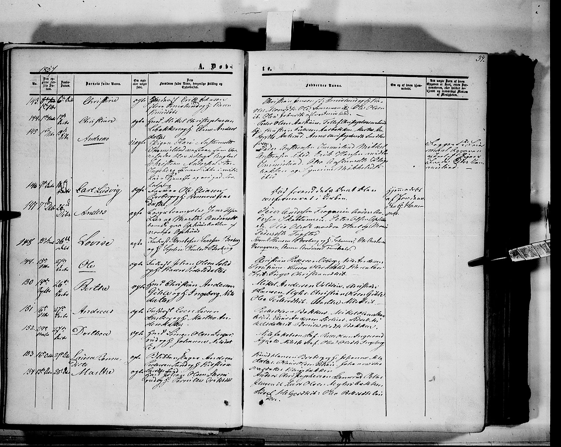 Vang prestekontor, Hedmark, AV/SAH-PREST-008/H/Ha/Haa/L0012: Ministerialbok nr. 12, 1855-1870, s. 34