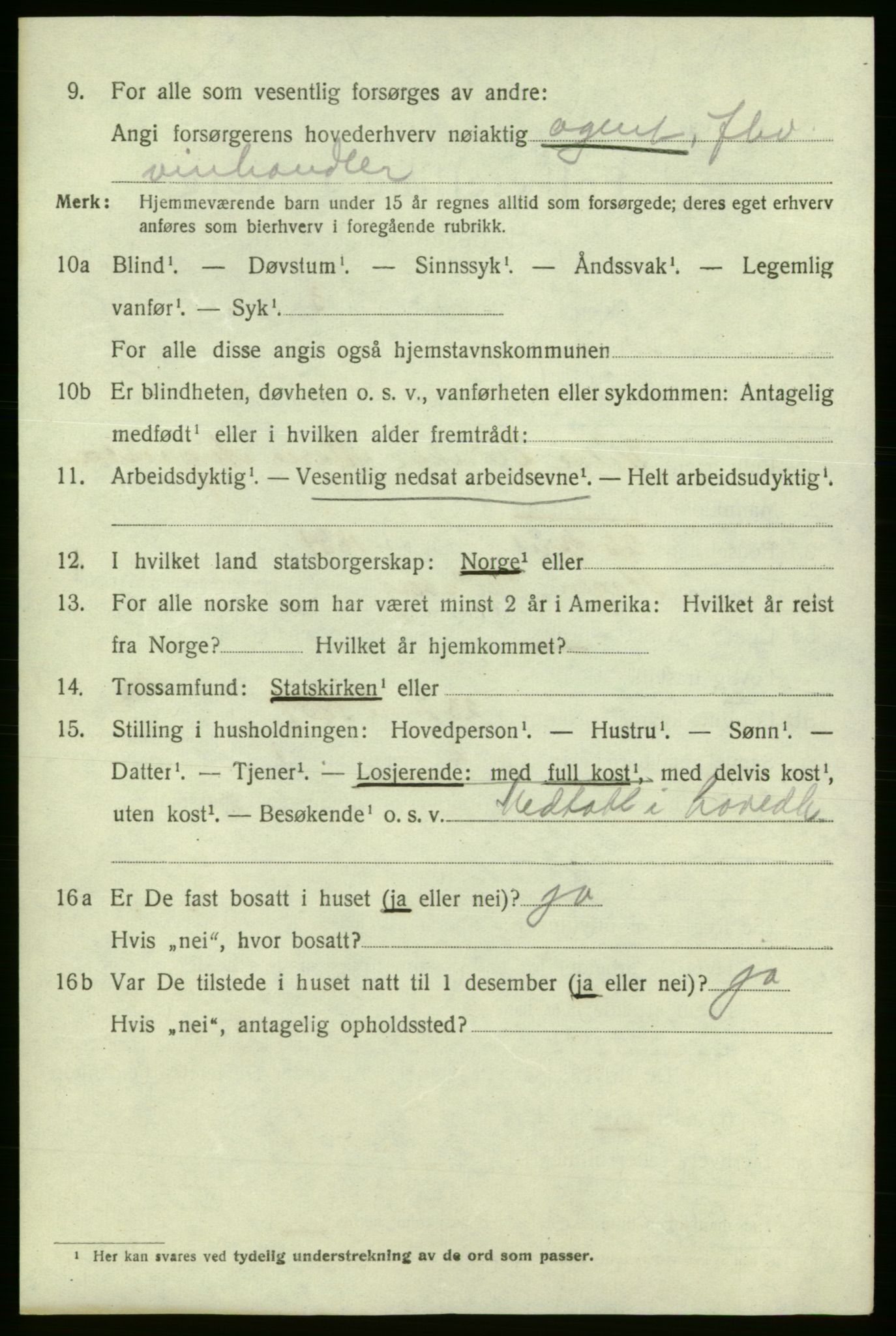 SAO, Folketelling 1920 for 0101 Fredrikshald kjøpstad, 1920, s. 11660