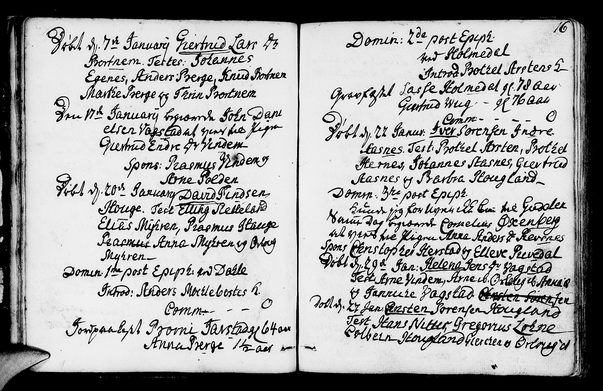 Fjaler sokneprestembete, AV/SAB-A-79801/H/Haa/Haaa/L0003: Ministerialbok nr. A 3, 1799-1814, s. 16