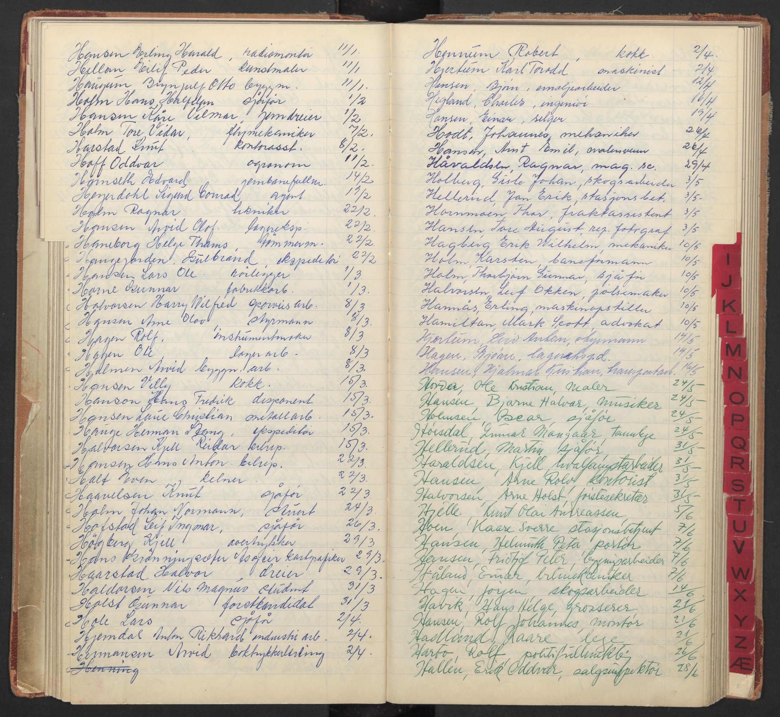 Oslo byfogd avd. I, AV/SAO-A-10220/L/La/L0009: Vigselsregister, 1955-1958, s. 58