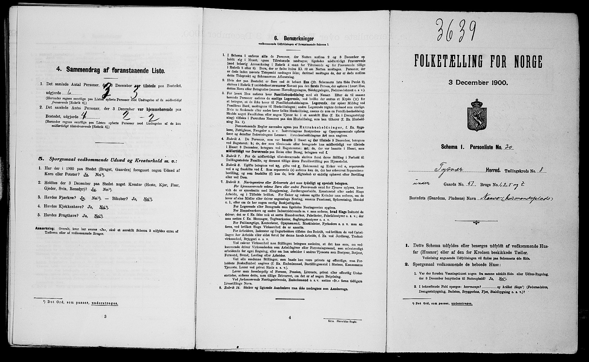 SAST, Folketelling 1900 for 1146 Tysvær herred, 1900, s. 617
