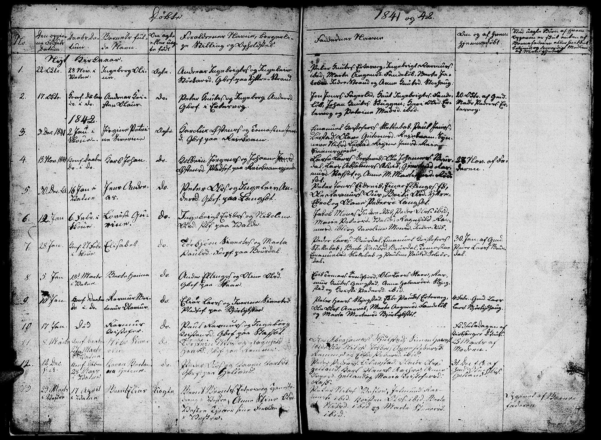 Ministerialprotokoller, klokkerbøker og fødselsregistre - Møre og Romsdal, AV/SAT-A-1454/524/L0362: Klokkerbok nr. 524C03, 1840-1854, s. 6