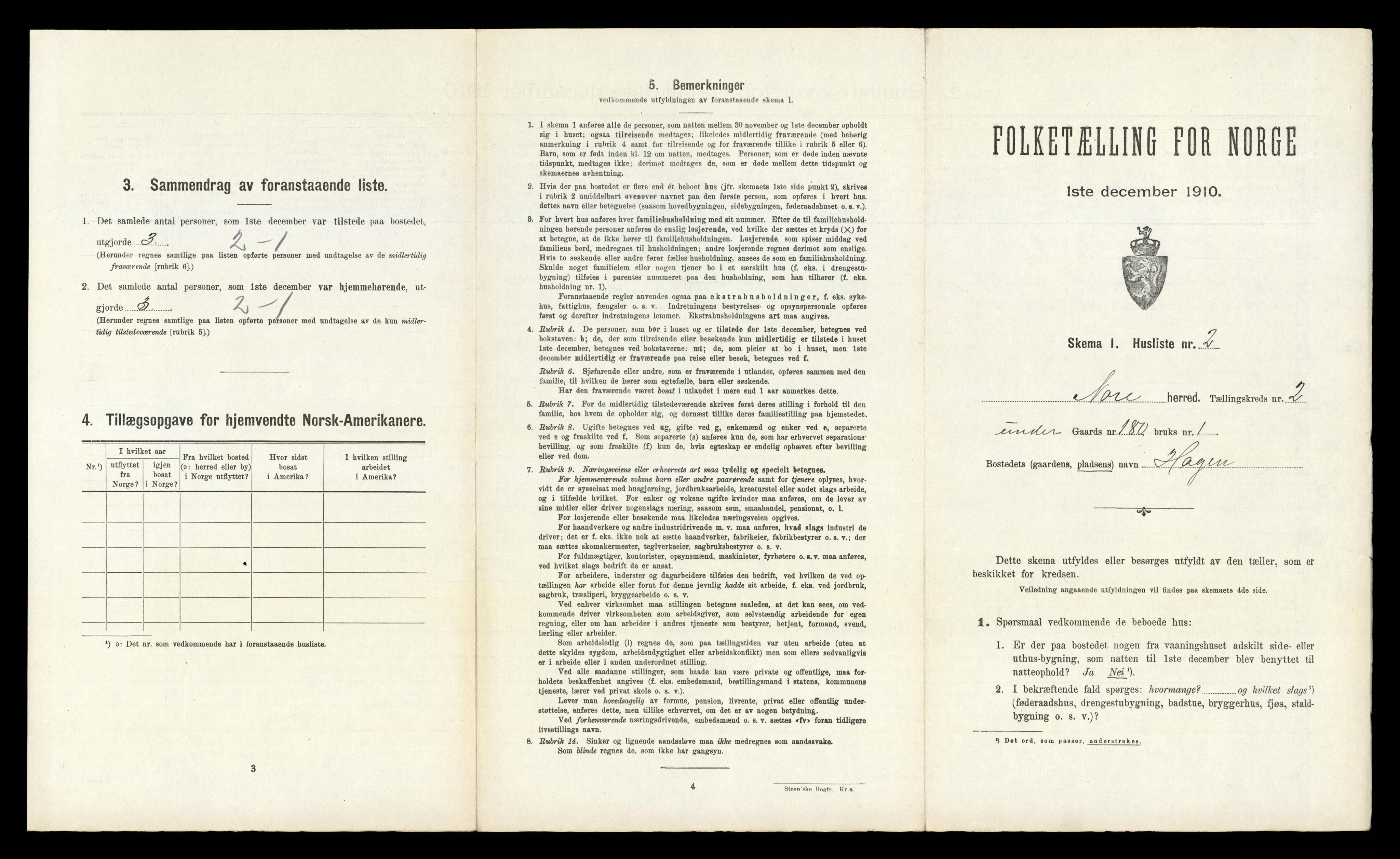 RA, Folketelling 1910 for 0633 Nore herred, 1910, s. 159