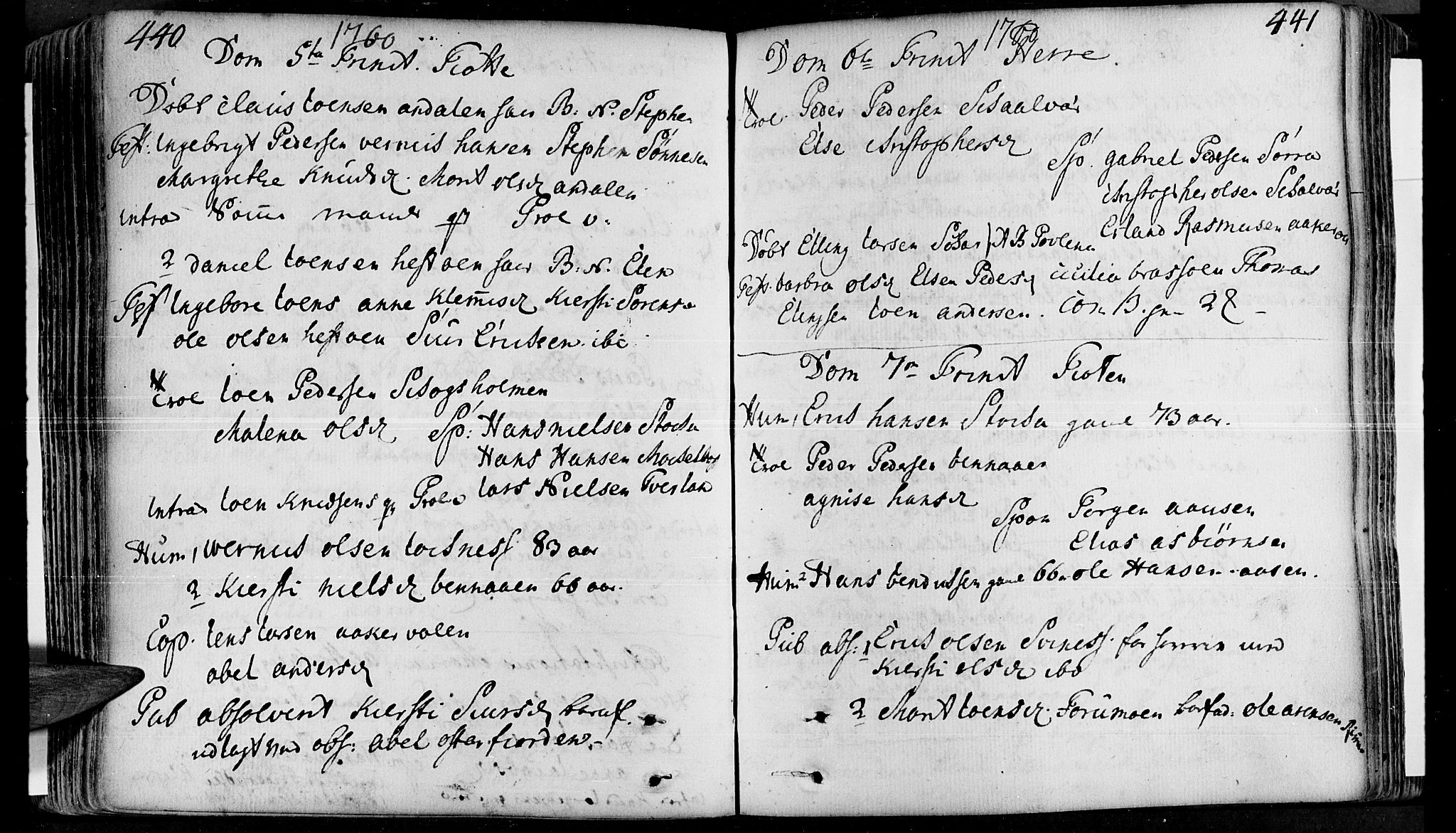 Ministerialprotokoller, klokkerbøker og fødselsregistre - Nordland, AV/SAT-A-1459/830/L0434: Ministerialbok nr. 830A03, 1737-1767, s. 440-441