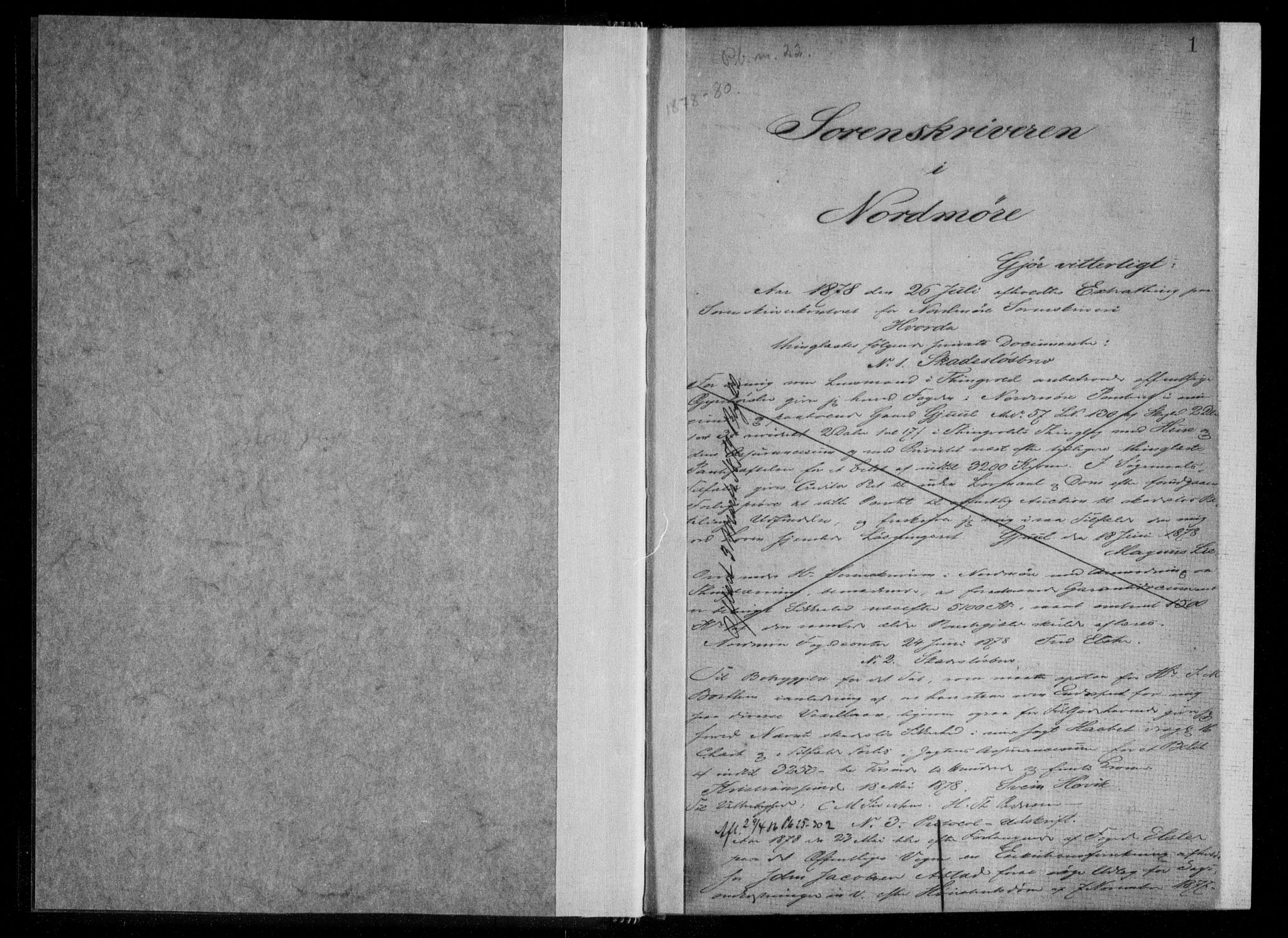 Nordmøre sorenskriveri, SAT/A-4132/1/2/2Ca/L0032II: Pantebok nr. 22I, 1878-1880, s. 1
