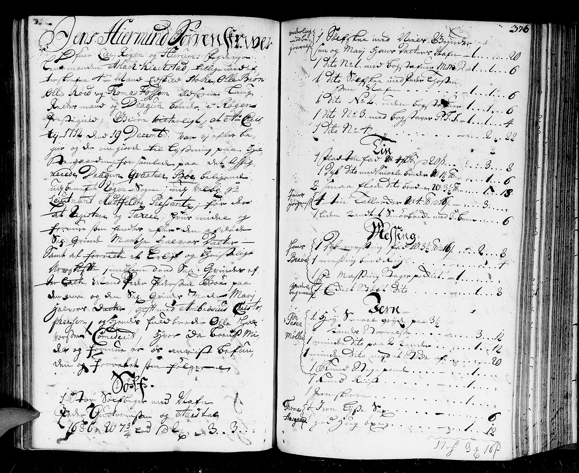 Lier, Røyken og Hurum sorenskriveri, AV/SAKO-A-89/H/Hc/L0002: Skifteprotokoll, 1708-1717, s. 375b-376a