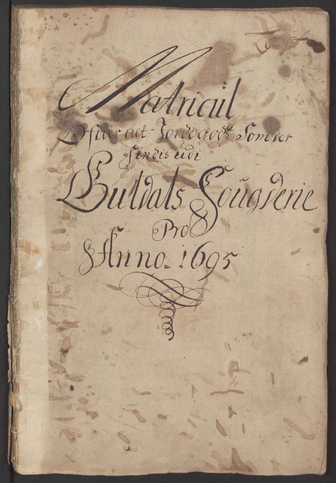 Rentekammeret inntil 1814, Reviderte regnskaper, Fogderegnskap, AV/RA-EA-4092/R60/L3945: Fogderegnskap Orkdal og Gauldal, 1695, s. 247