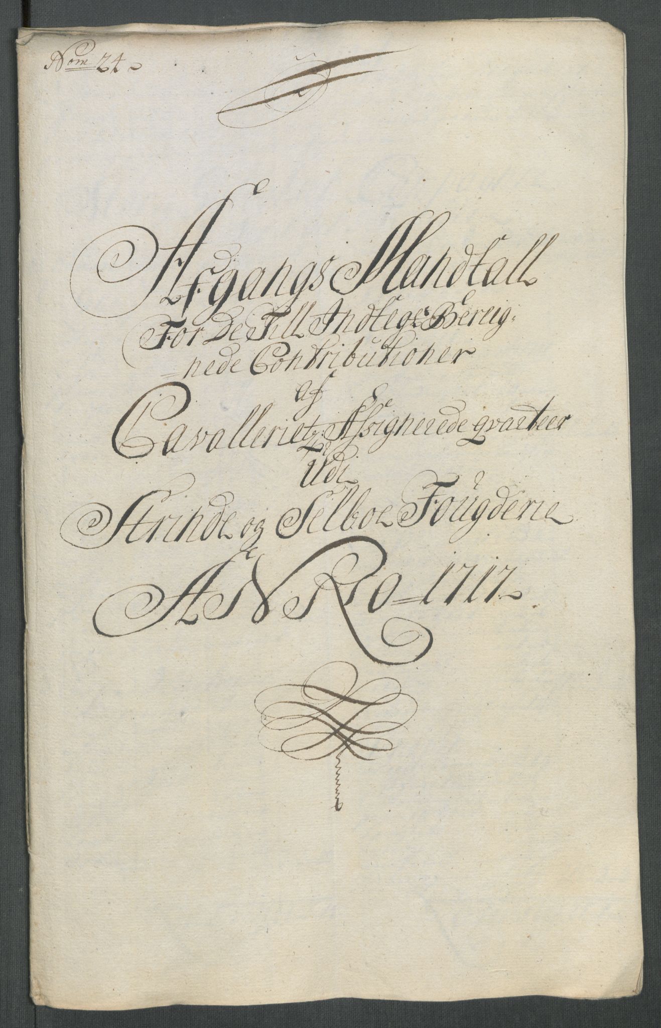 Rentekammeret inntil 1814, Reviderte regnskaper, Fogderegnskap, RA/EA-4092/R61/L4116: Fogderegnskap Strinda og Selbu, 1717-1718, s. 187