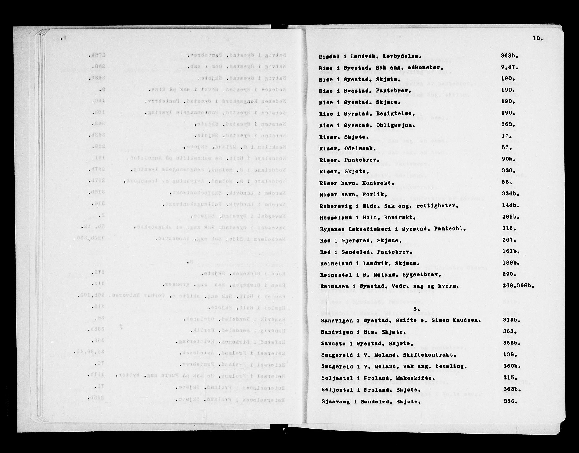 Nedenes sorenskriveri før 1824, AV/SAK-1221-0007/F/Fa/L0017: Tingbok med register nr 12, 1715-1717