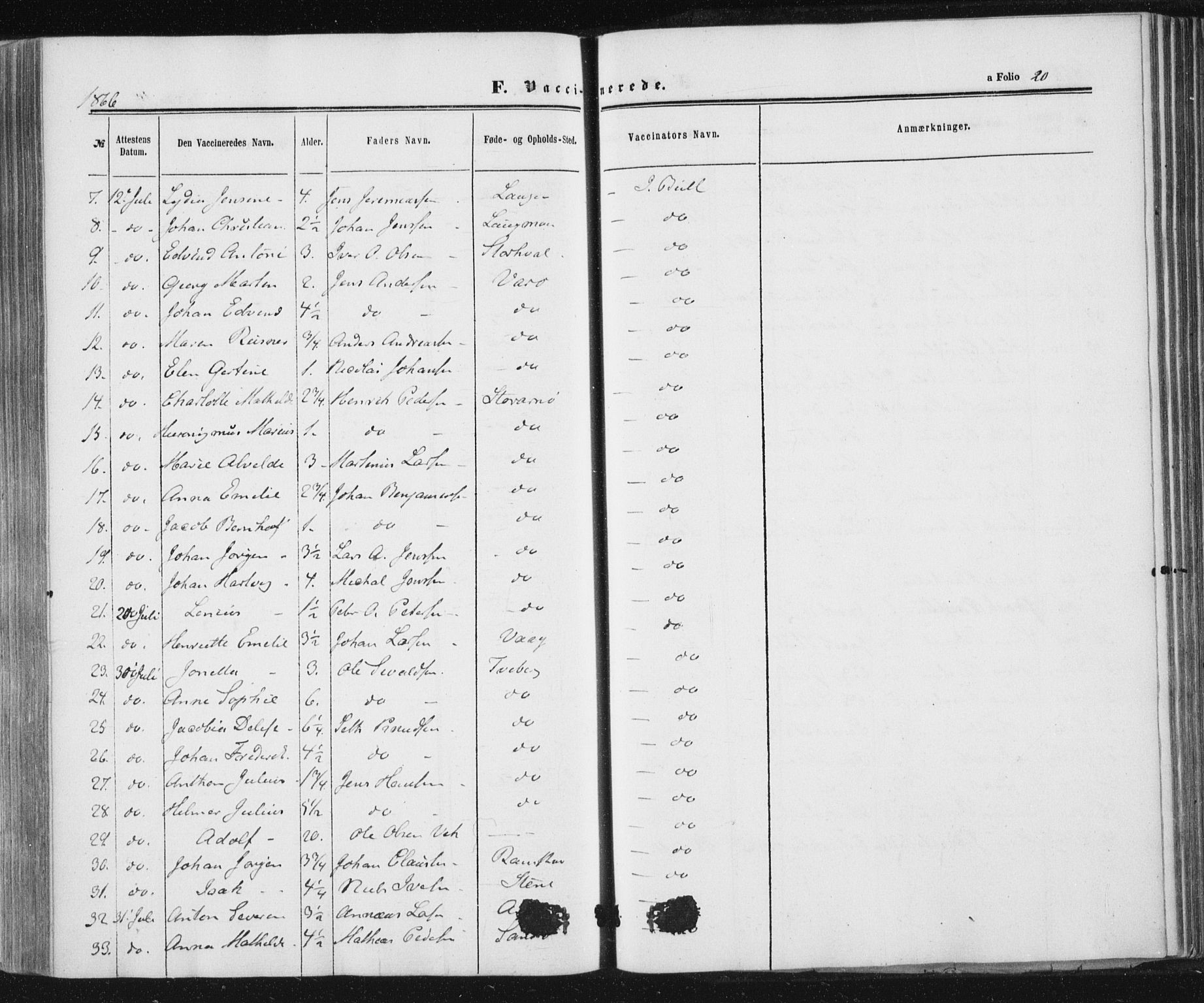 Ministerialprotokoller, klokkerbøker og fødselsregistre - Nord-Trøndelag, SAT/A-1458/784/L0670: Ministerialbok nr. 784A05, 1860-1876, s. 20