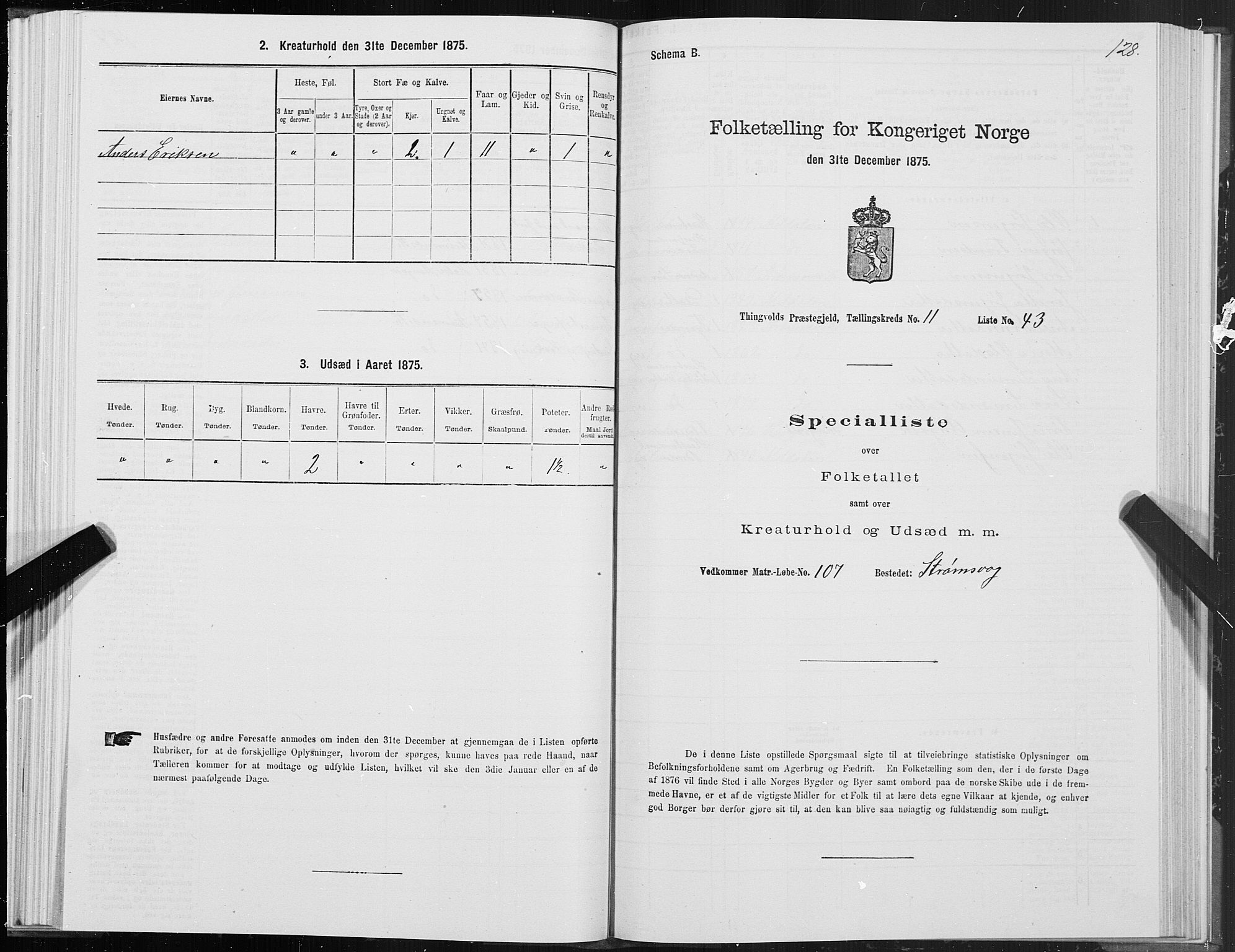 SAT, Folketelling 1875 for 1560P Tingvoll prestegjeld, 1875, s. 4128