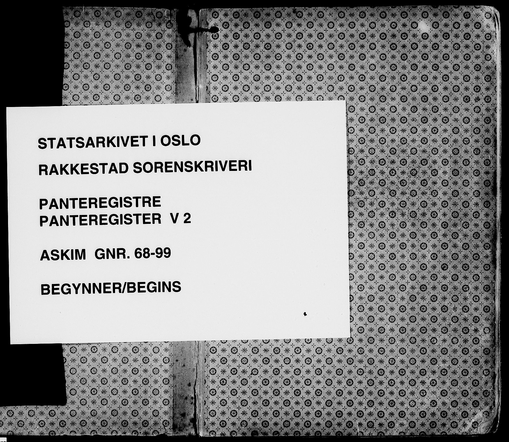 Rakkestad sorenskriveri, SAO/A-10686/G/Ga/Gae/L0002: Panteregister nr. V 2, 1798-1954