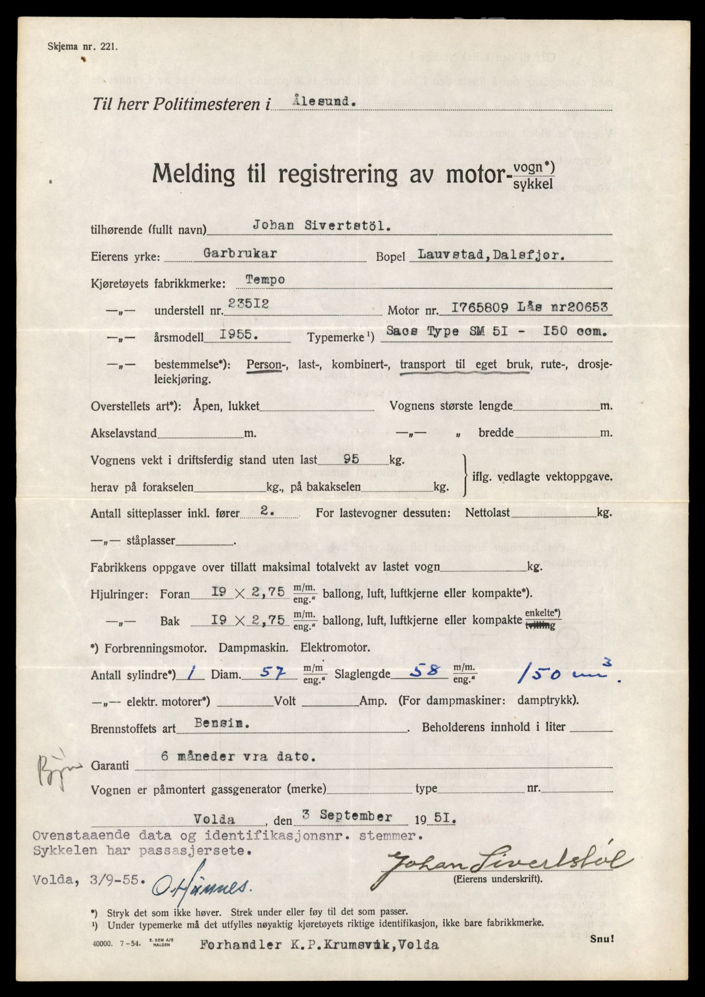 Møre og Romsdal vegkontor - Ålesund trafikkstasjon, AV/SAT-A-4099/F/Fe/L0039: Registreringskort for kjøretøy T 13361 - T 13530, 1927-1998, s. 927