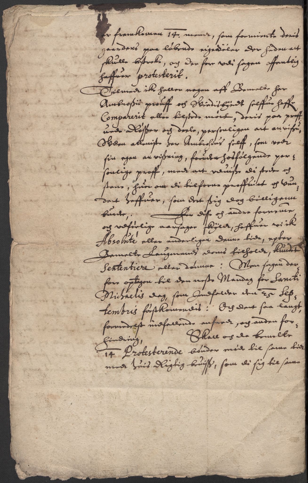 Riksarkivets diplomsamling, RA/EA-5965/F15/L0009: Prestearkiv - Akershus, 1620-1738, s. 23
