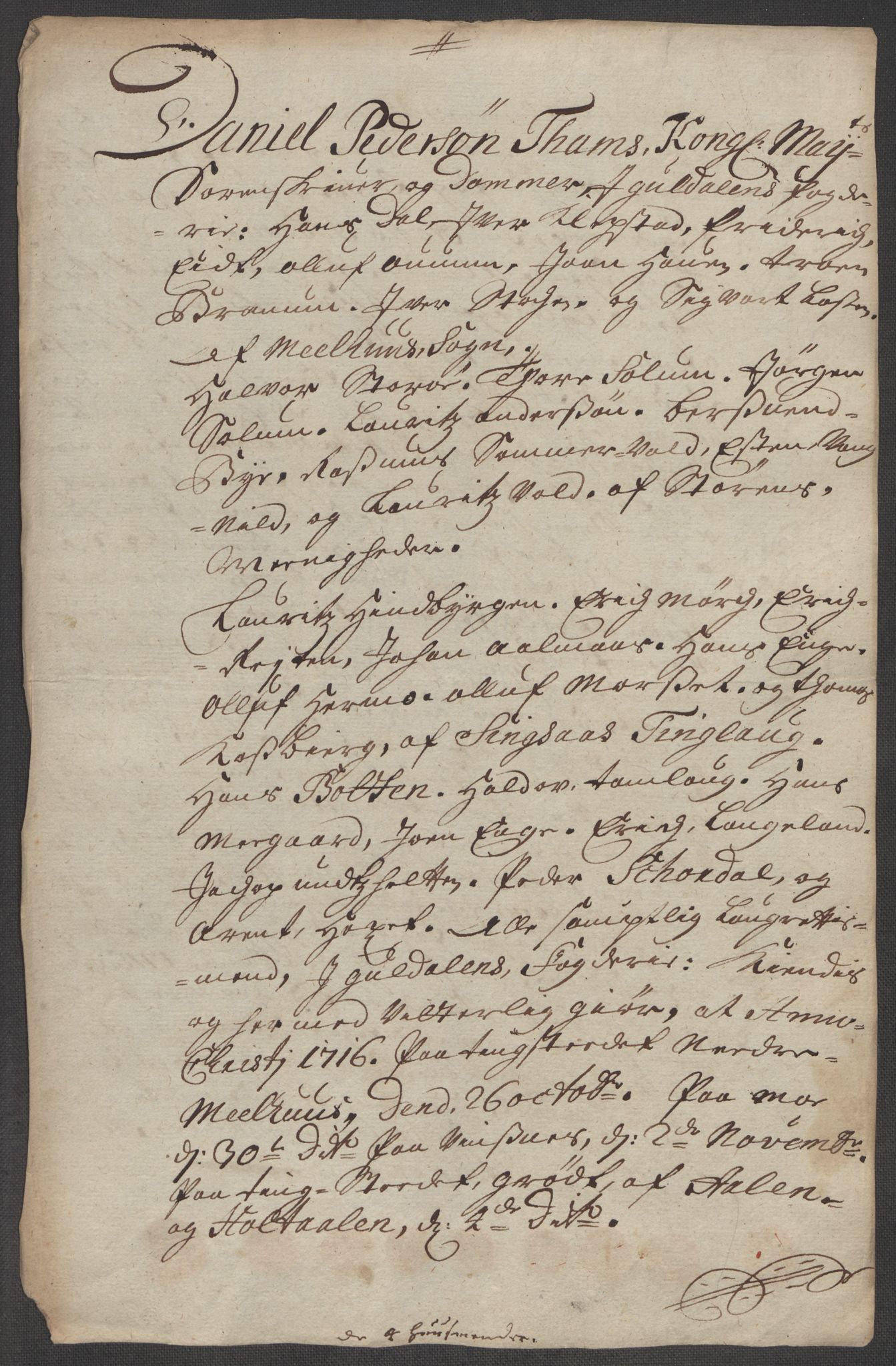 Rentekammeret inntil 1814, Reviderte regnskaper, Fogderegnskap, RA/EA-4092/R60/L3968: Fogderegnskap Orkdal og Gauldal, 1716, s. 24