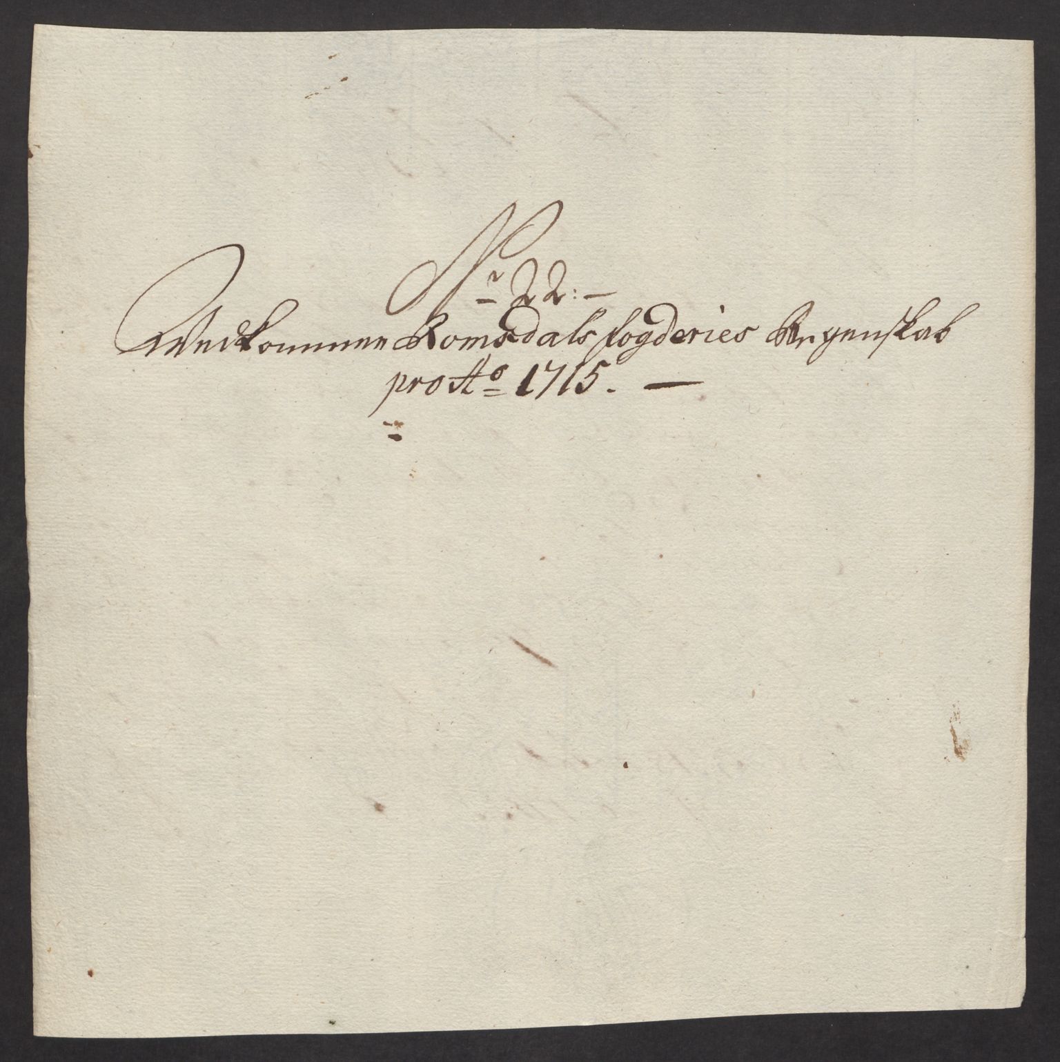 Rentekammeret inntil 1814, Reviderte regnskaper, Fogderegnskap, RA/EA-4092/R55/L3663: Fogderegnskap Romsdal, 1715-1716, s. 185