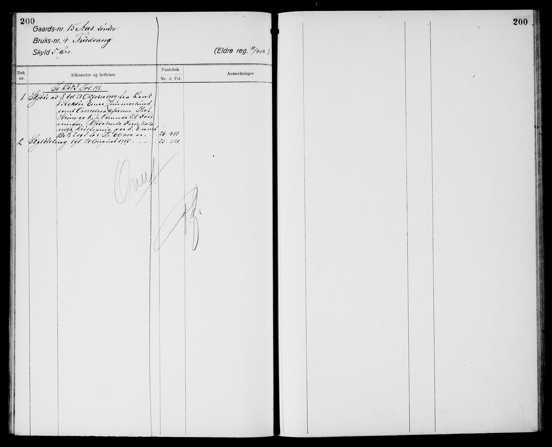 Moss sorenskriveri, SAO/A-10168: Panteregister nr. XI 3, 1769-1961, s. 200