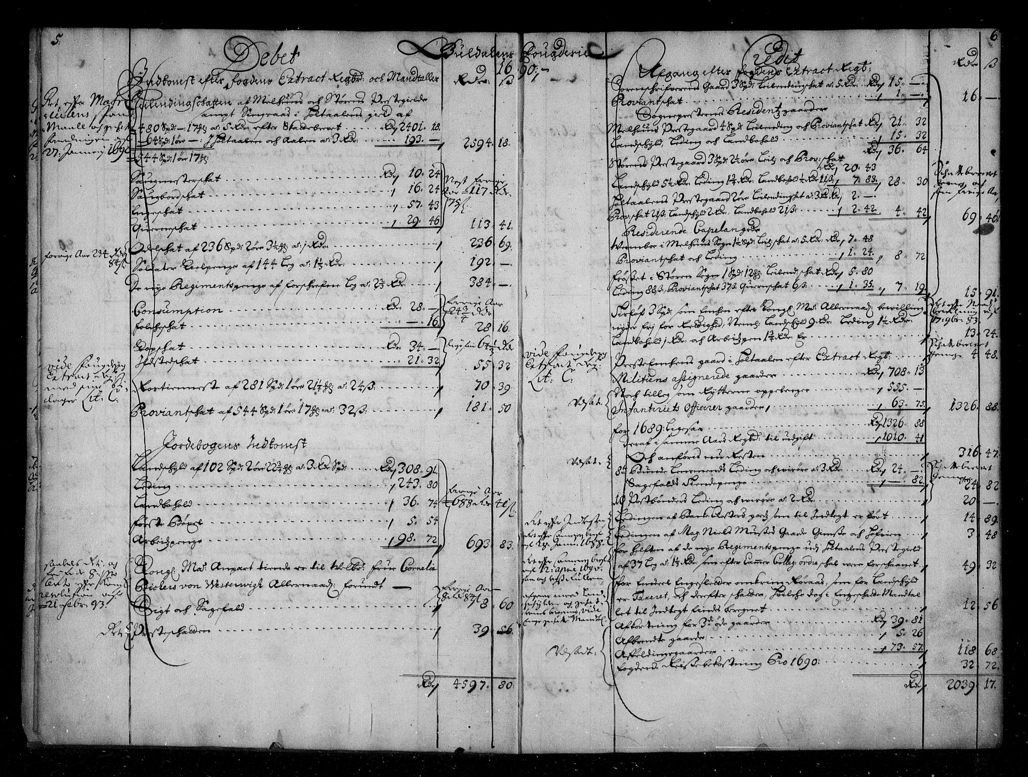 Rentekammeret inntil 1814, Reviderte regnskaper, Stiftamtstueregnskaper, Trondheim stiftamt og Nordland amt, AV/RA-EA-6044/R/Rg/L0088: Trondheim stiftamt og Nordland amt, 1686-1690