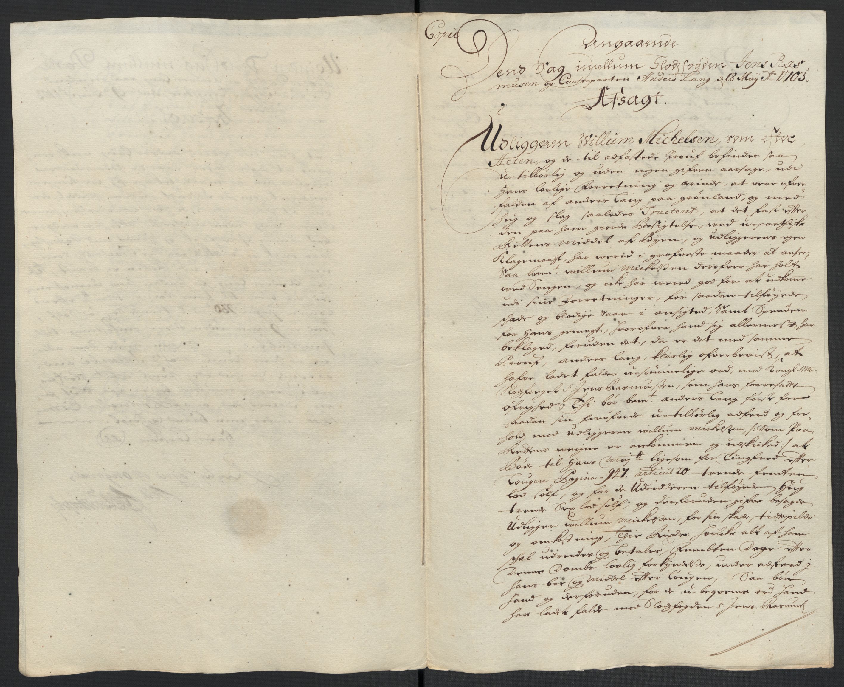 Rentekammeret inntil 1814, Reviderte regnskaper, Fogderegnskap, RA/EA-4092/R10/L0445: Fogderegnskap Aker og Follo, 1703-1704, s. 54