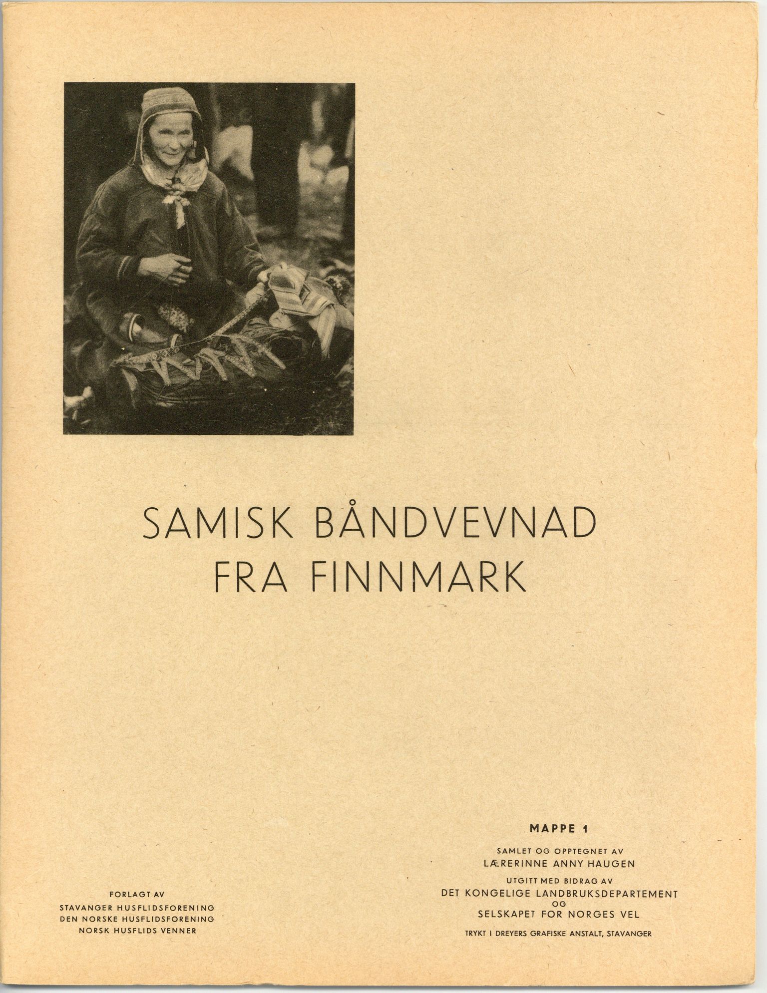 Finnmark Husflidslag, FMFB/A-1134/X/L0020: Samisk båndvev, 1946