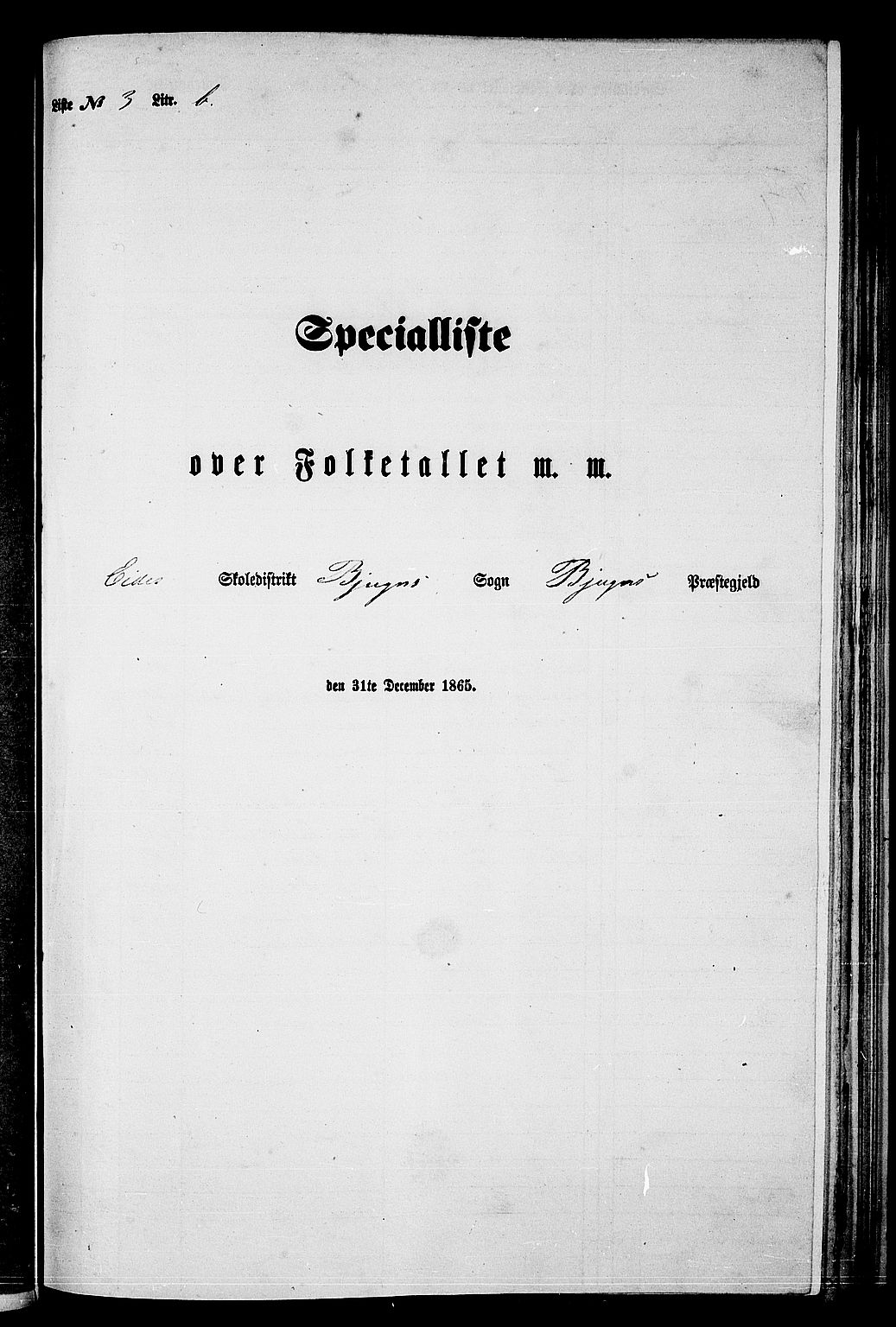 RA, Folketelling 1865 for 1627P Bjugn prestegjeld, 1865, s. 79