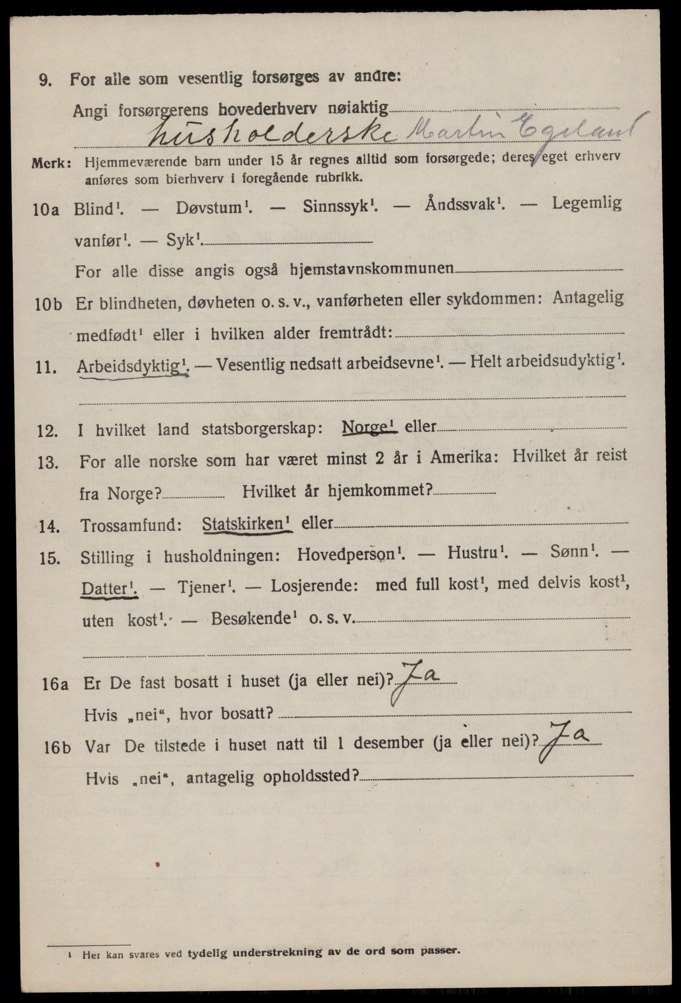 SAST, Folketelling 1920 for 1128 Høle herred, 1920, s. 1830