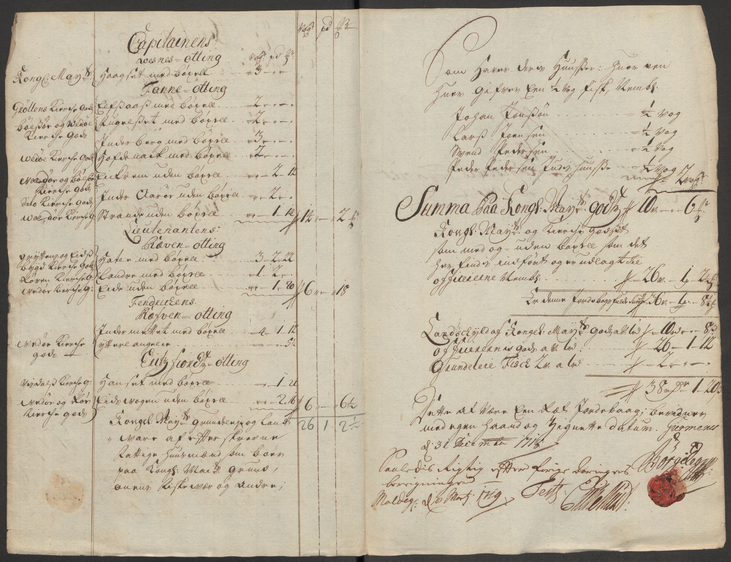 Rentekammeret inntil 1814, Reviderte regnskaper, Fogderegnskap, RA/EA-4092/R55/L3665: Fogderegnskap Romsdal, 1718, s. 130