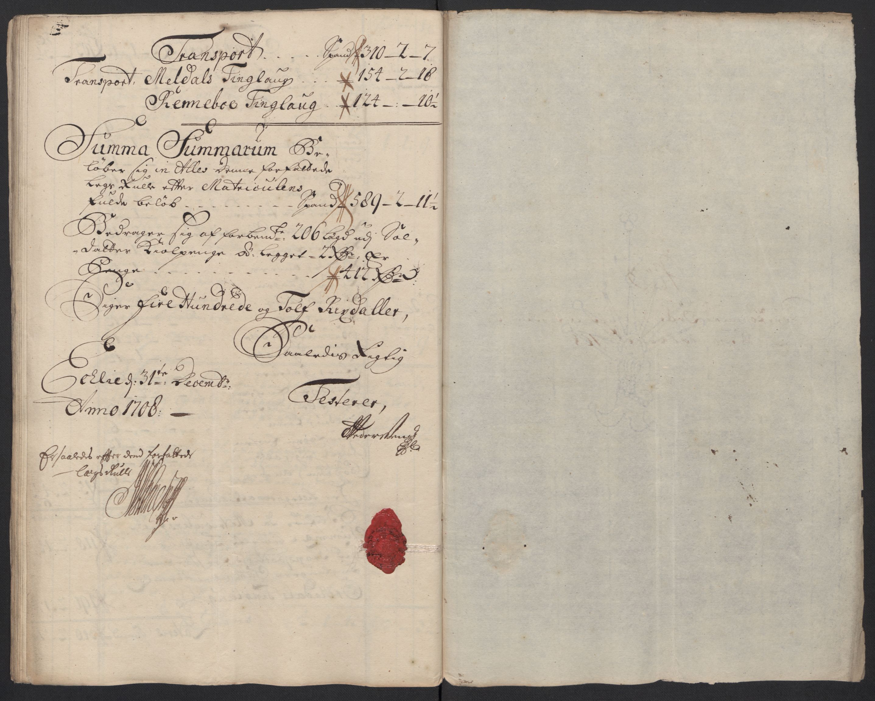 Rentekammeret inntil 1814, Reviderte regnskaper, Fogderegnskap, RA/EA-4092/R60/L3958: Fogderegnskap Orkdal og Gauldal, 1708, s. 177