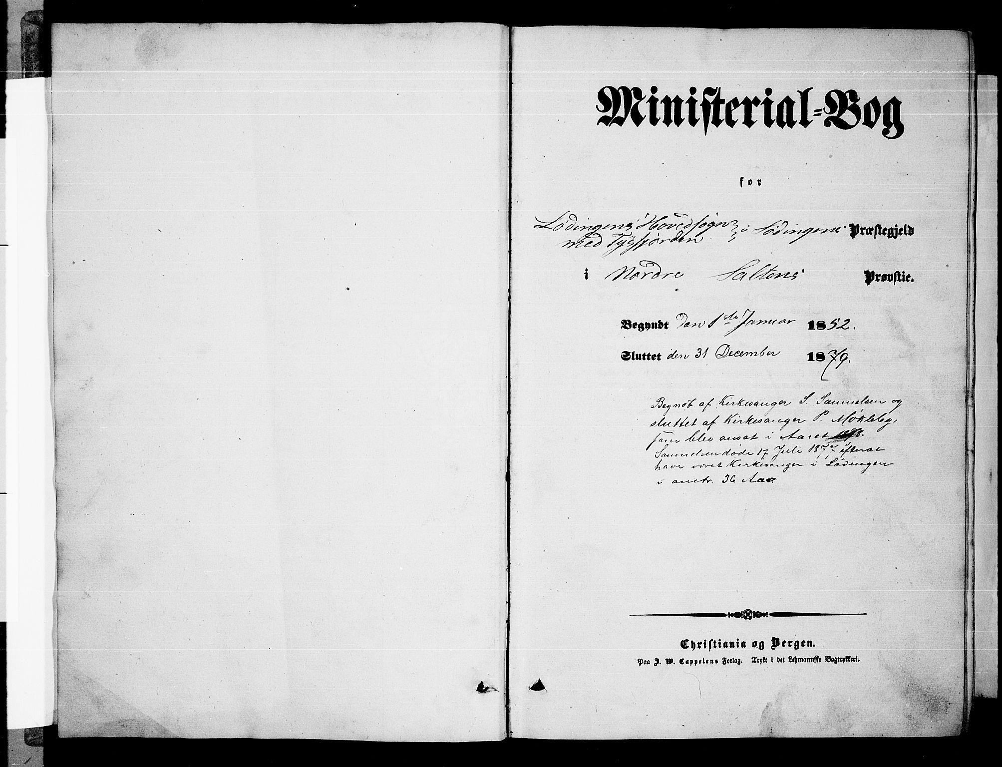 Ministerialprotokoller, klokkerbøker og fødselsregistre - Nordland, AV/SAT-A-1459/872/L1046: Klokkerbok nr. 872C02, 1852-1879