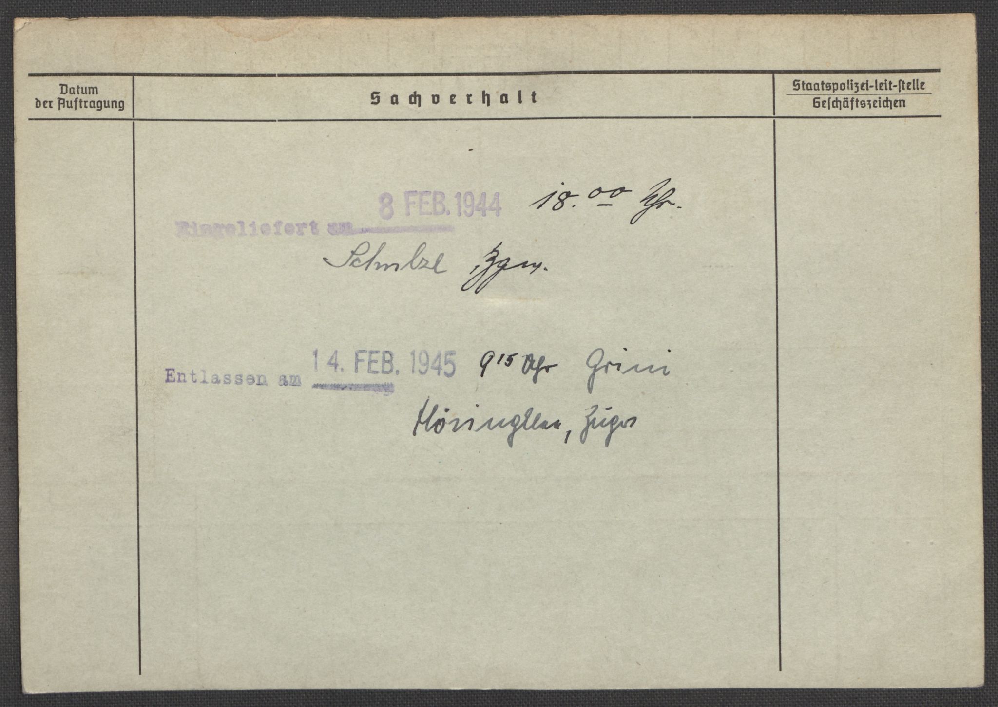 Befehlshaber der Sicherheitspolizei und des SD, RA/RAFA-5969/E/Ea/Eaa/L0010: Register over norske fanger i Møllergata 19: Sø-Å, 1940-1945, s. 1387