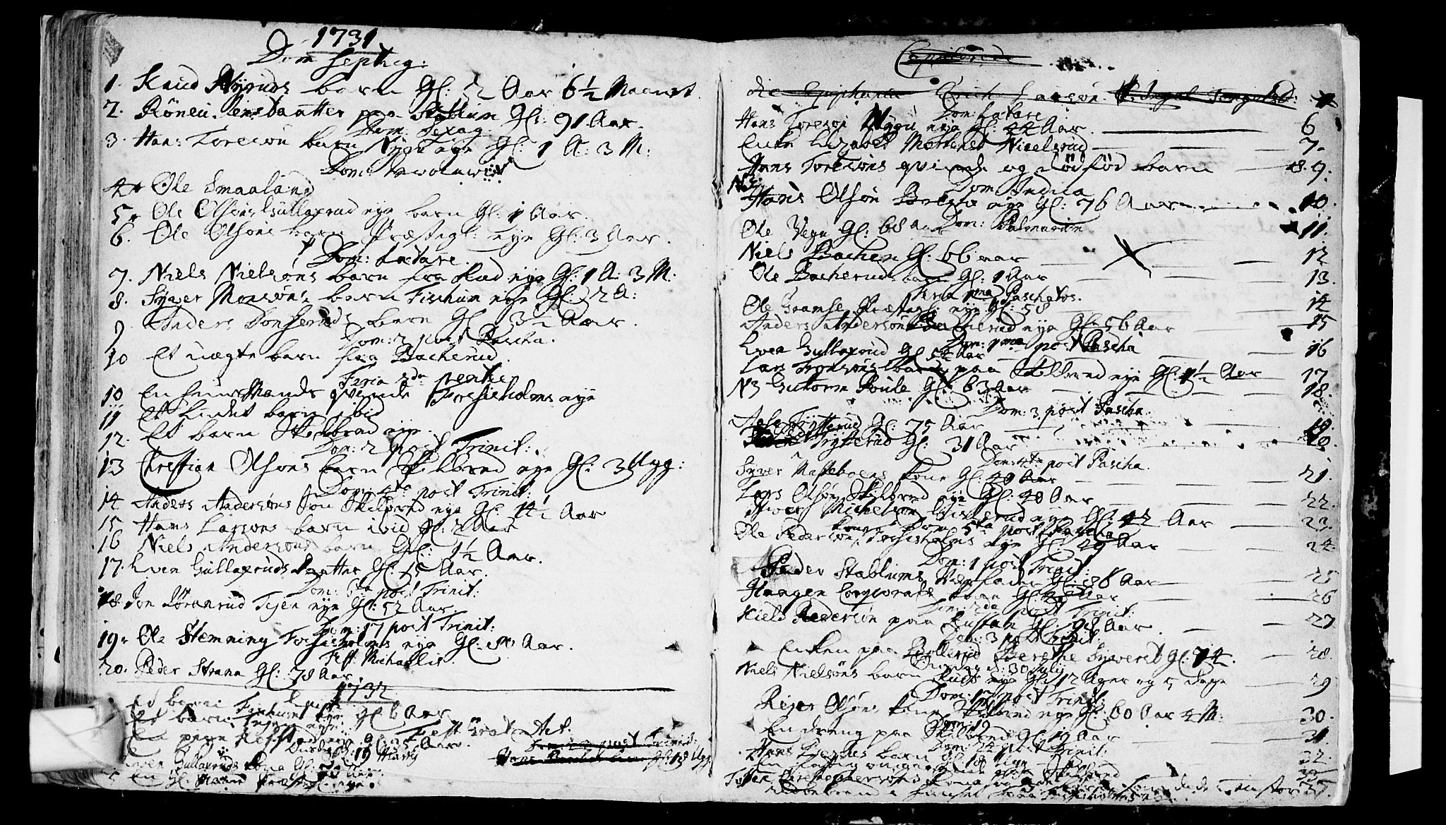 Eiker kirkebøker, AV/SAKO-A-4/F/Fa/L0006: Ministerialbok nr. I 6 /2, 1721-1732