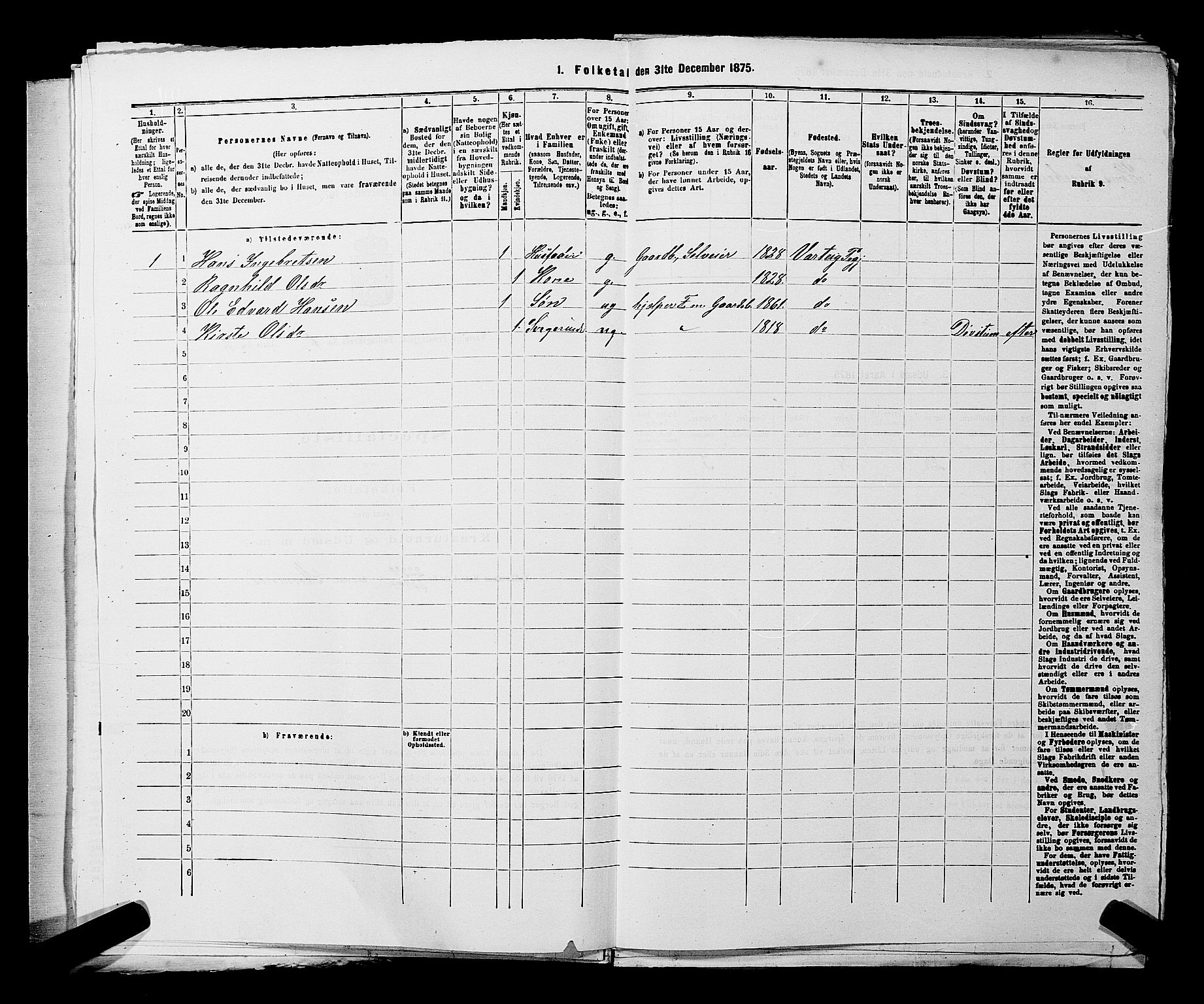 RA, Folketelling 1875 for 0114P Varteig prestegjeld, 1875, s. 30