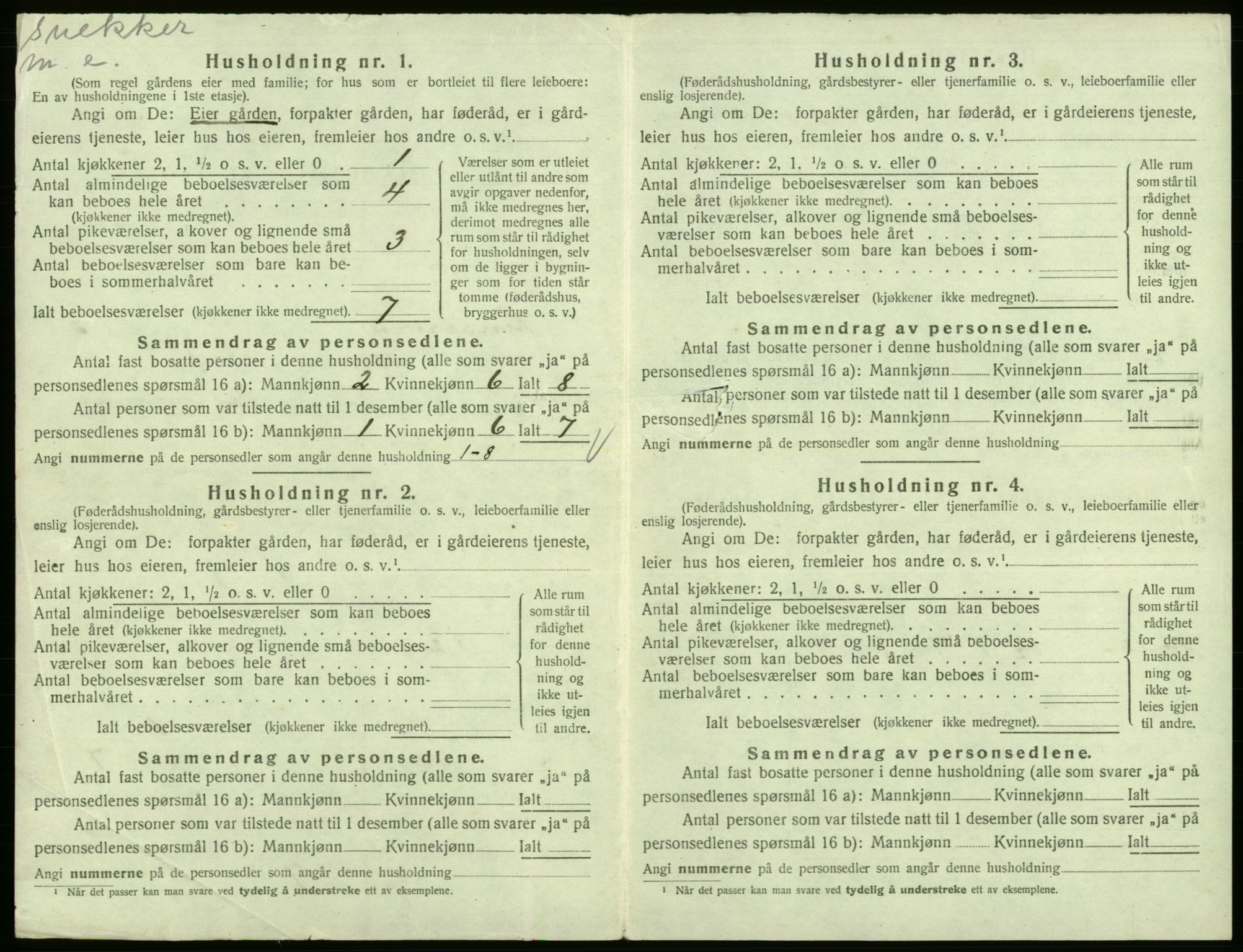SAB, Folketelling 1920 for 1231 Kinsarvik herred, 1920, s. 222