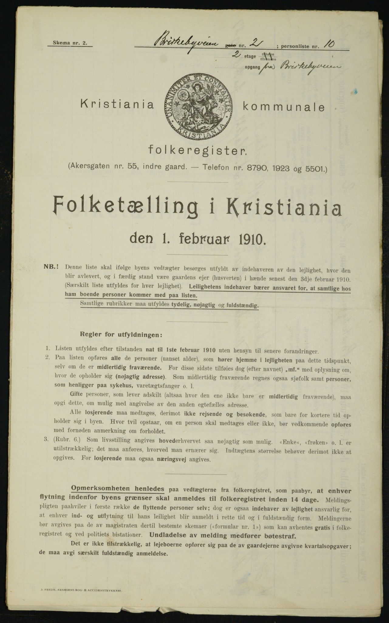 OBA, Kommunal folketelling 1.2.1910 for Kristiania, 1910, s. 8823