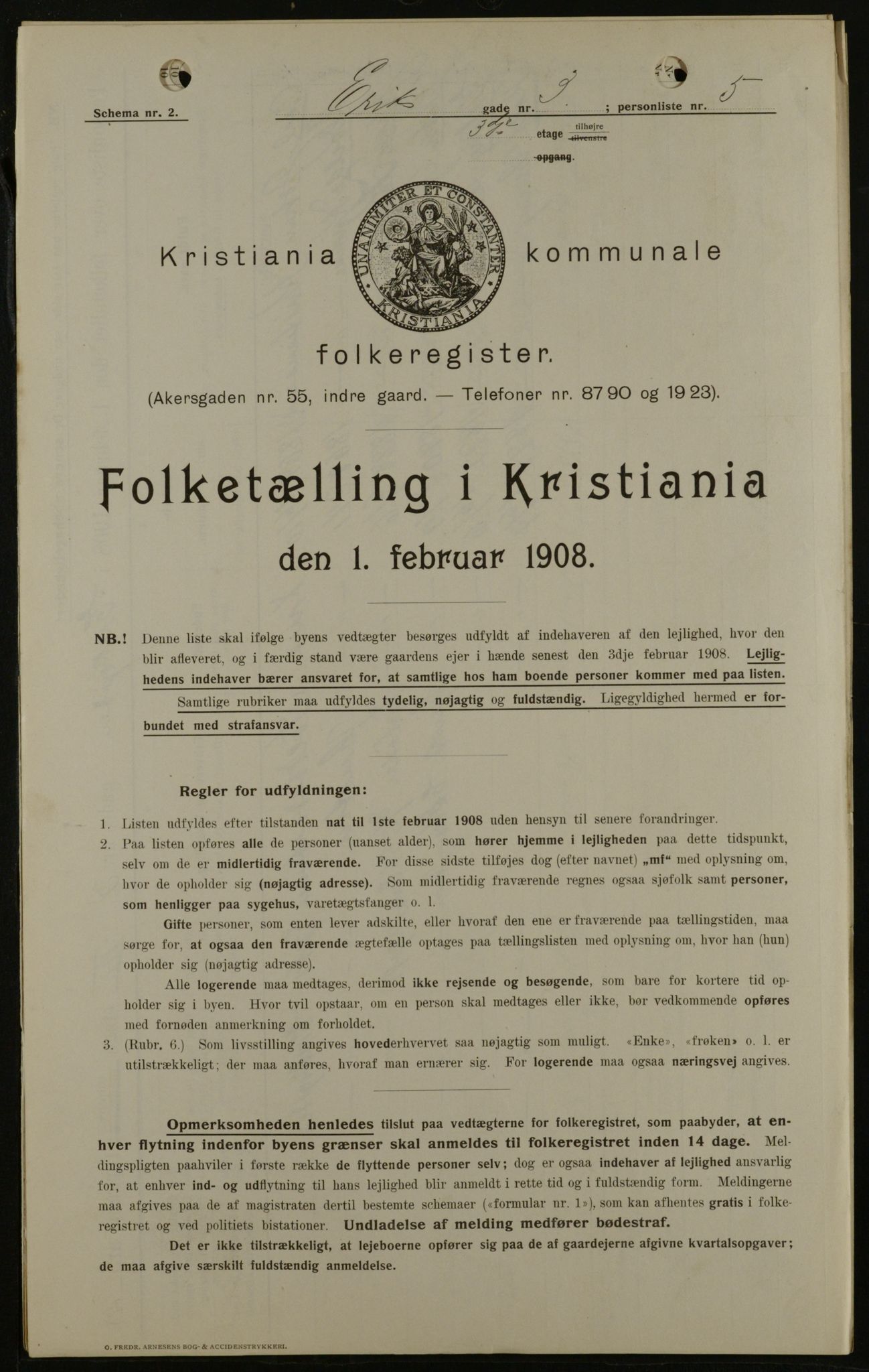 OBA, Kommunal folketelling 1.2.1908 for Kristiania kjøpstad, 1908, s. 17984