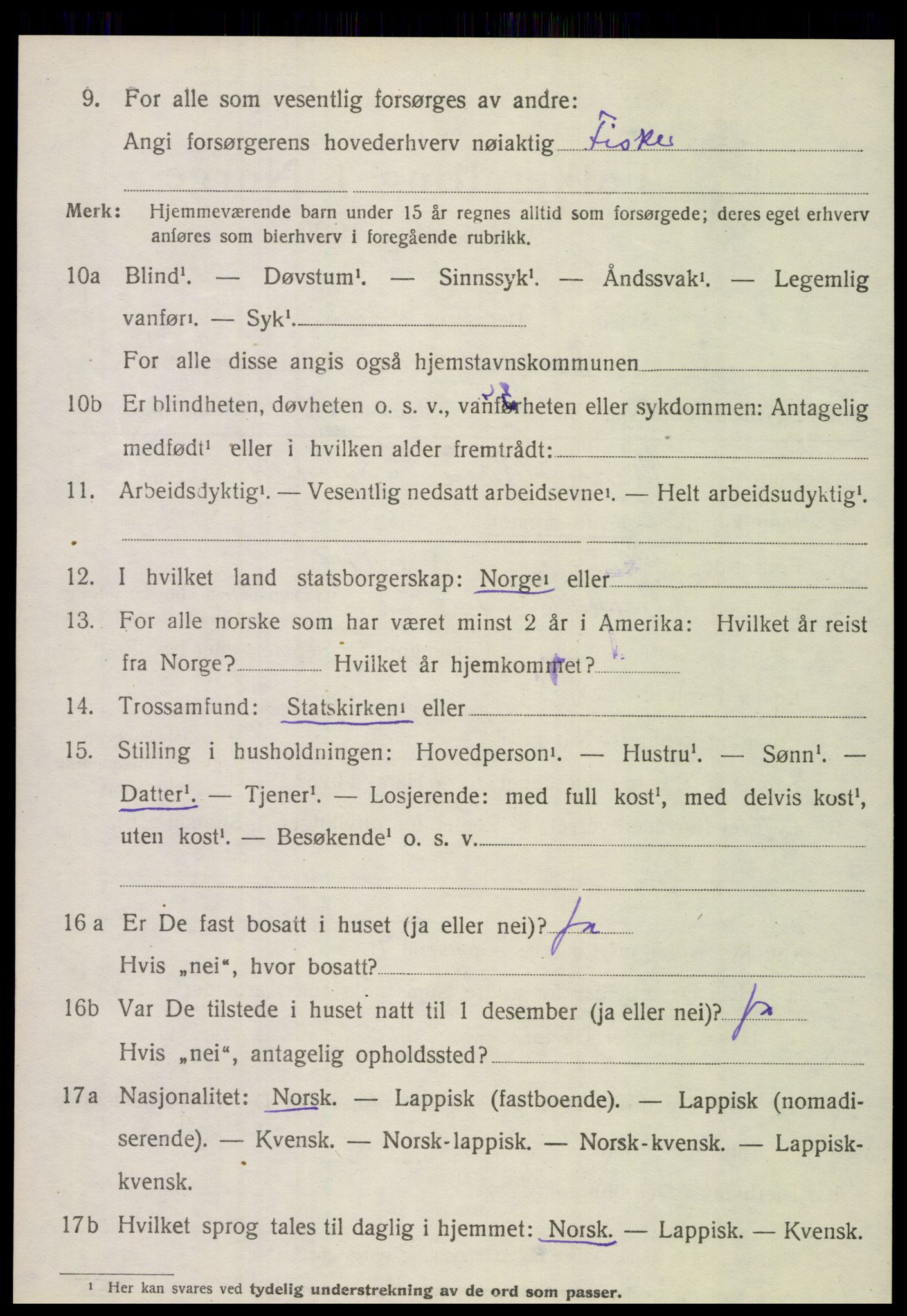 SAT, Folketelling 1920 for 1846 Nordfold herred, 1920, s. 3436