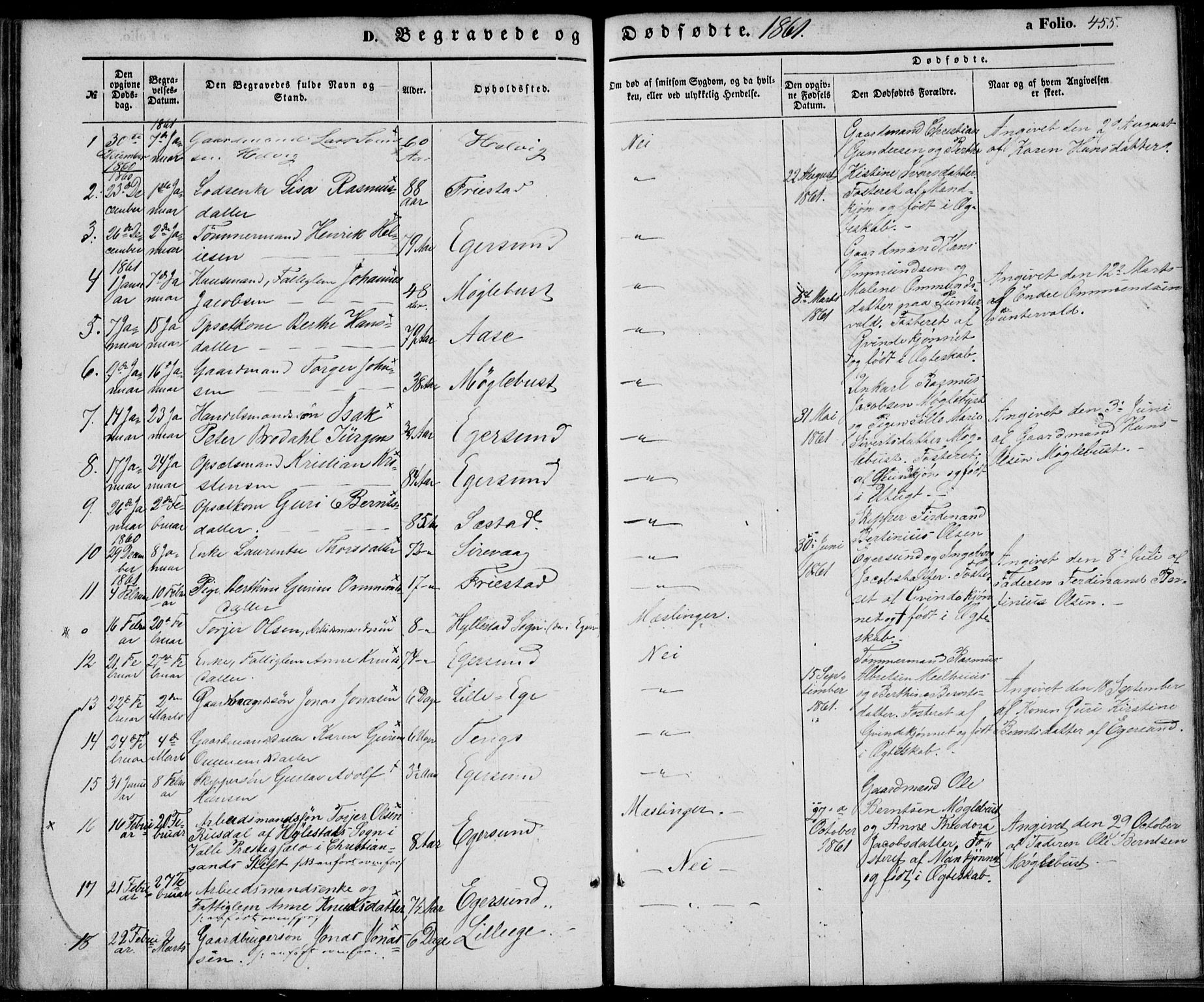 Eigersund sokneprestkontor, AV/SAST-A-101807/001/30/30BA/L0013: Ministerialbok nr. A 12.2, 1850-1865, s. 455