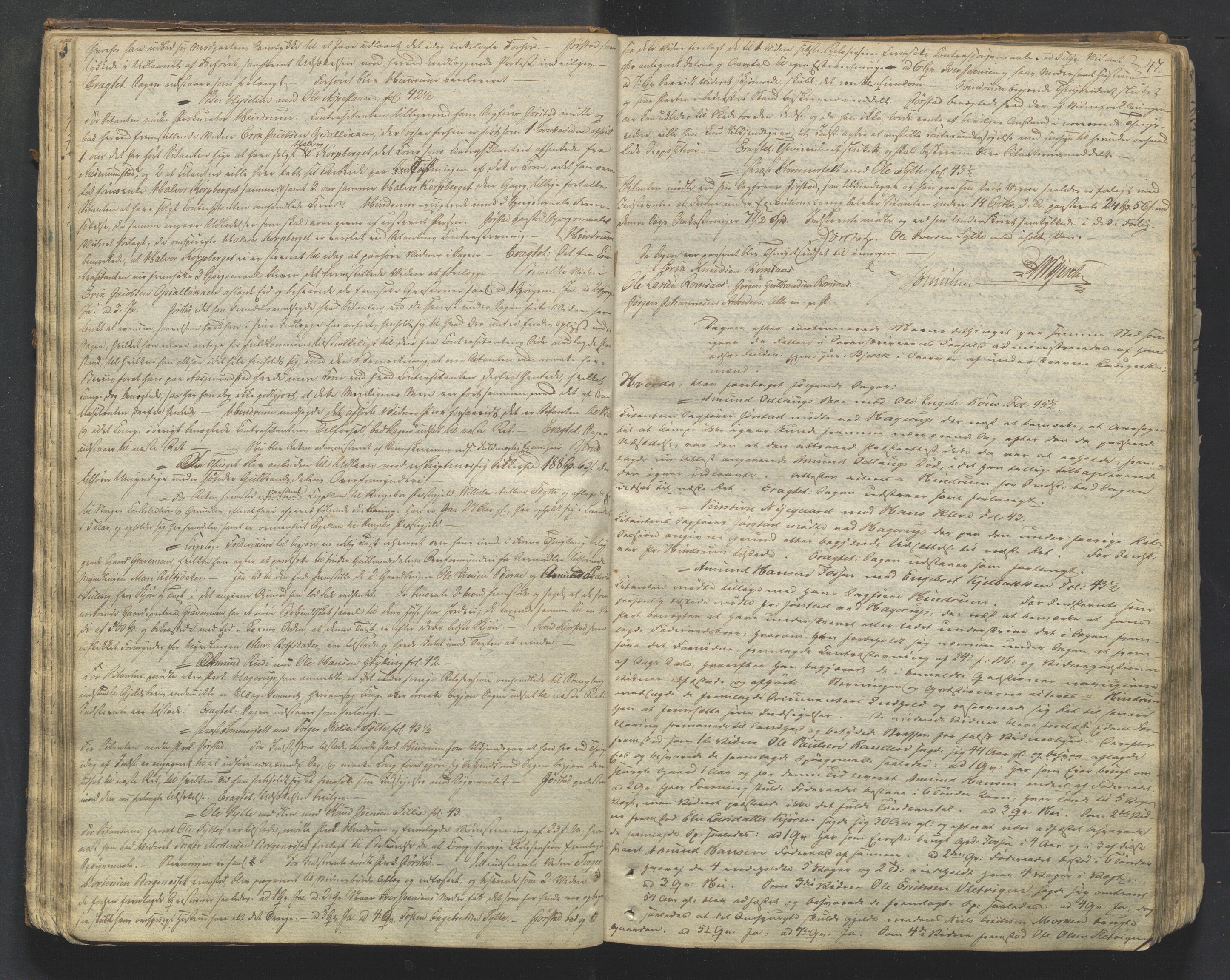 Mellom-Gudbrandsdal sorenskriveri, AV/SAH-TING-038/G/Gb/L0001: Tingbok, 1835-1849, s. 46b-47a