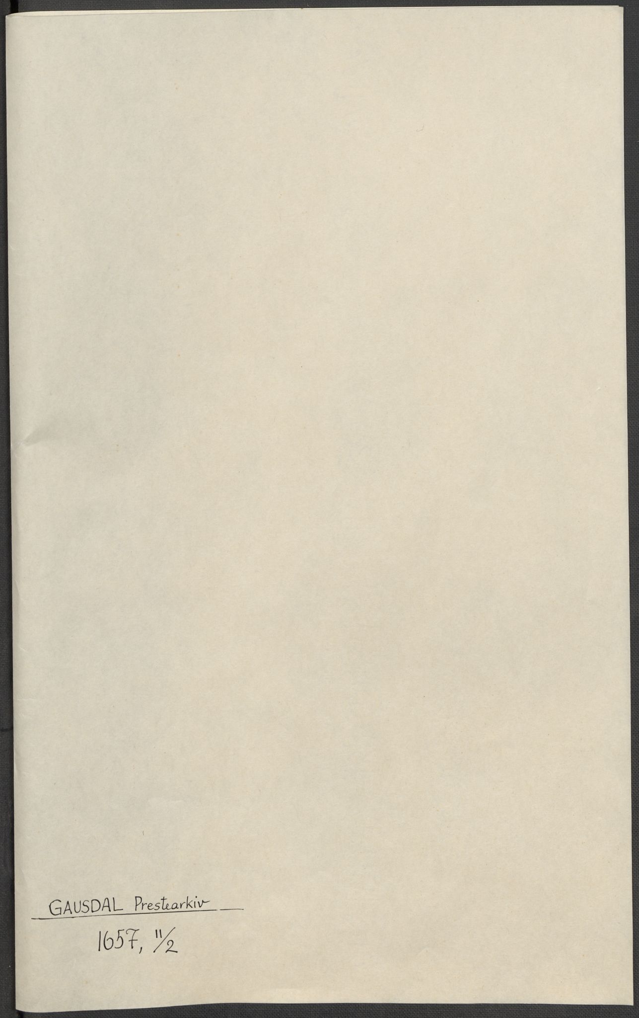 Riksarkivets diplomsamling, RA/EA-5965/F15/L0013: Prestearkiv - Oppland, 1590-1657, s. 153